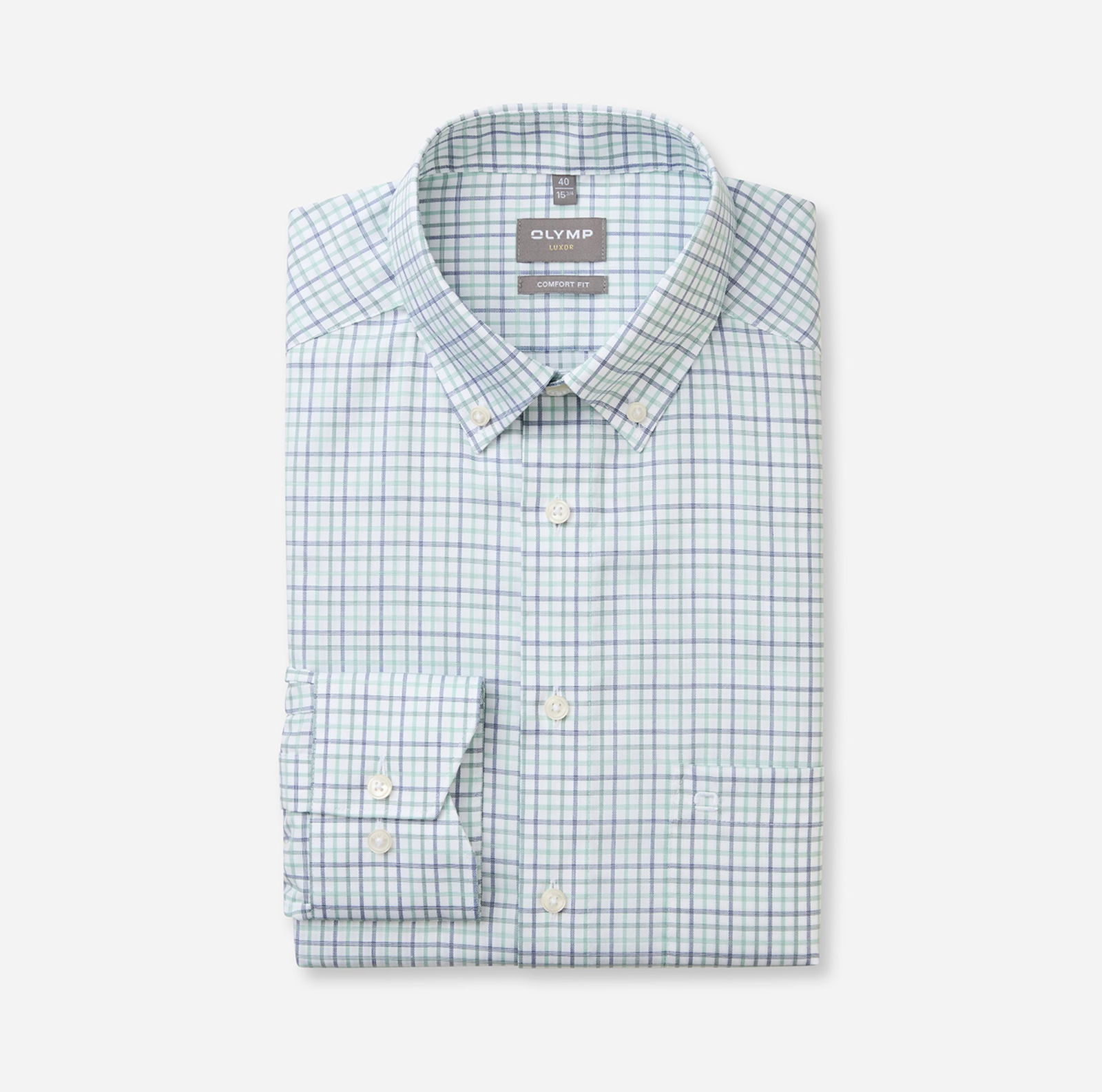 Olymp |  Olymp Hemd Modern Fit  | 43 | grün