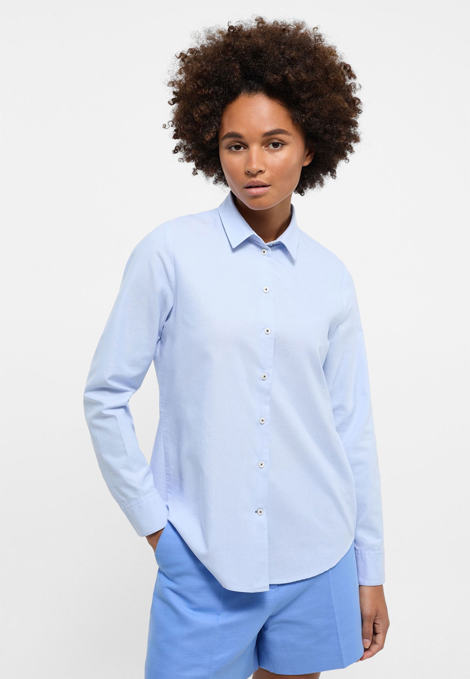 4e6d17b55c6e86f591c13f6cffa1dbb3 Eterna |  Eterna Oxford Shirt Hemdbluse | 46 | hellblau