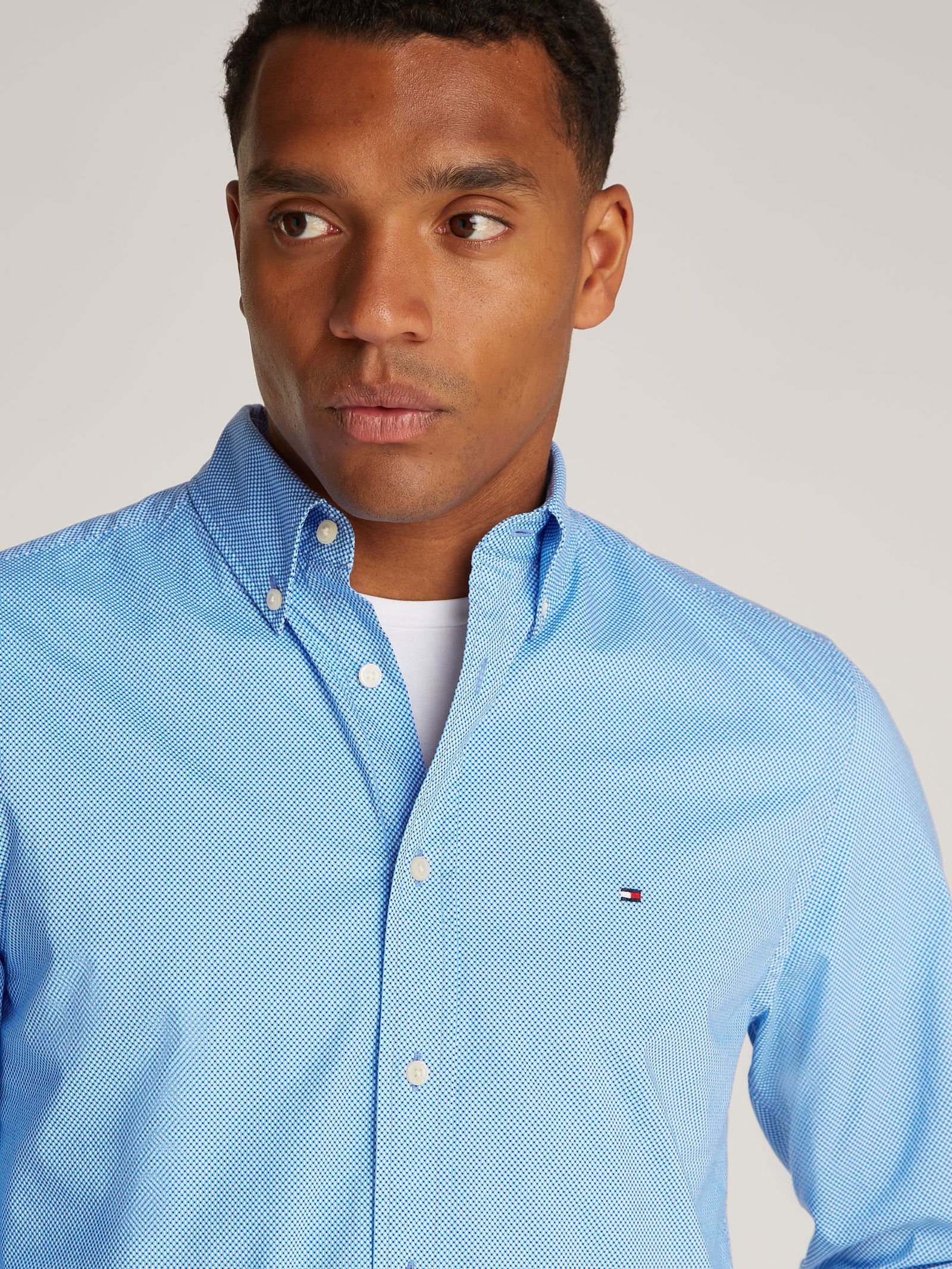 Tommy Hilfiger |  Tommy Hilfiger Hemd Modern Fit  | M | dark night navy big check