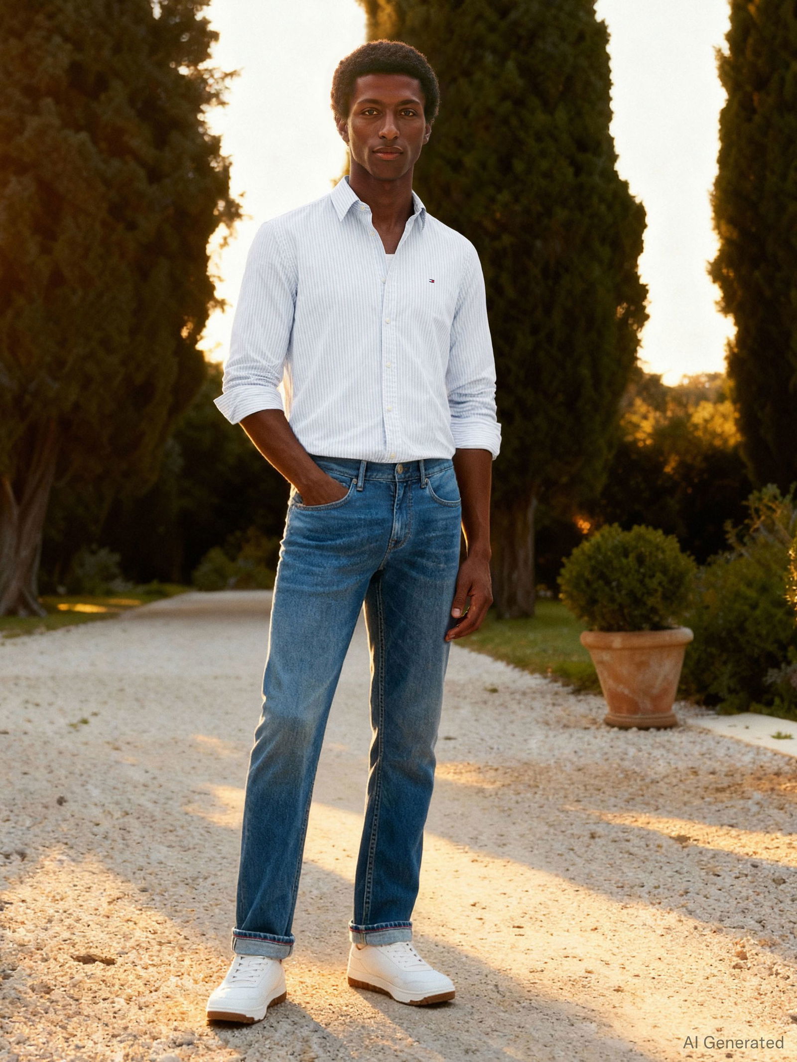 Tommy Hilfiger |  Tommy Hilfiger Straight Leg Jeans  | 36/32 | light blue