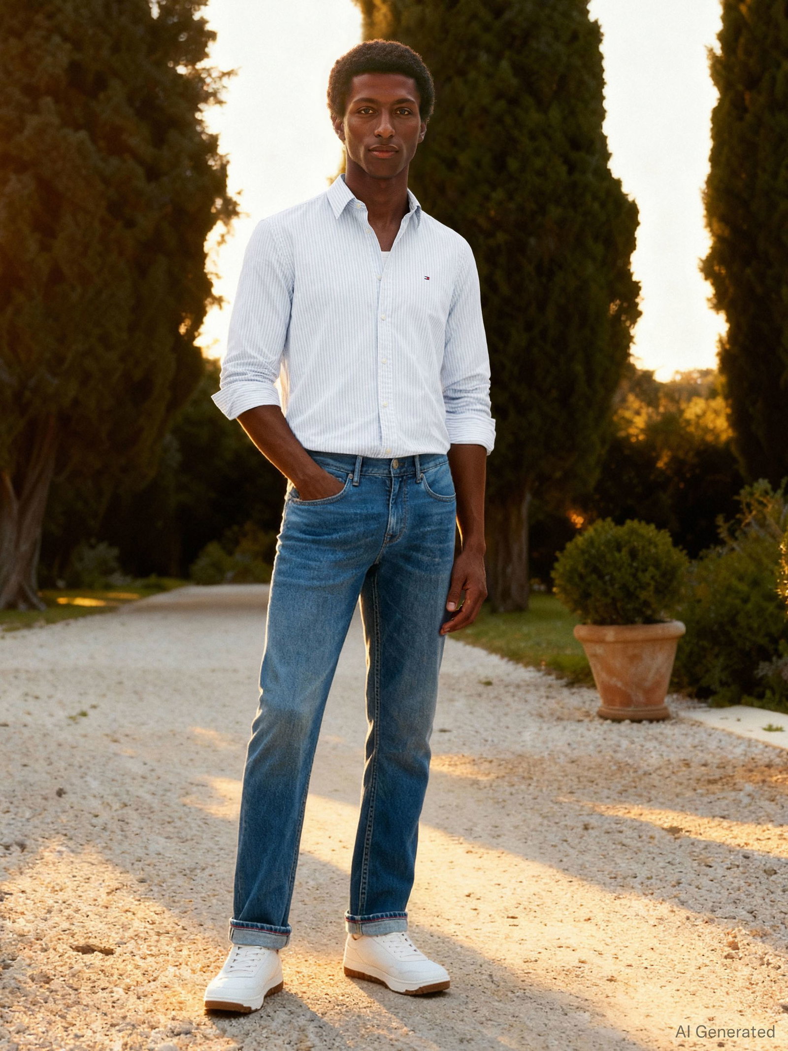 d8adeb217644e2d5502479128baaf22e Tommy Hilfiger | Tommy Hilfiger Straight Leg Jeans | 36/32 | light blue