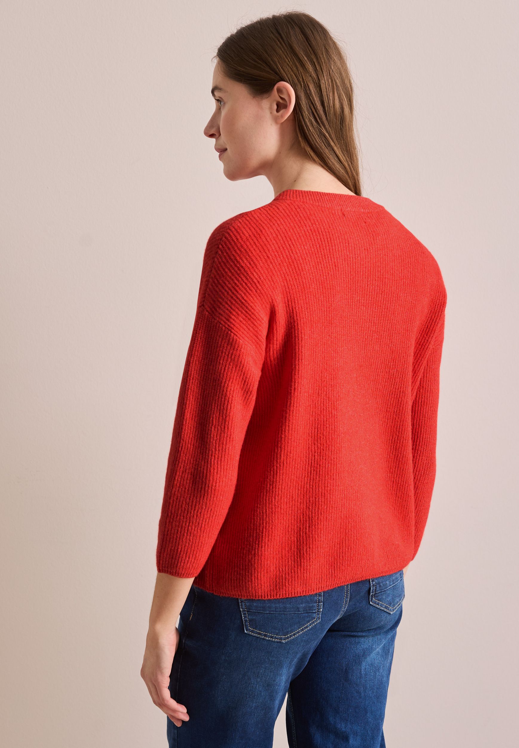 CECIL |  CECIL Strickjacke | Cardigan  | S | juicy orange melange