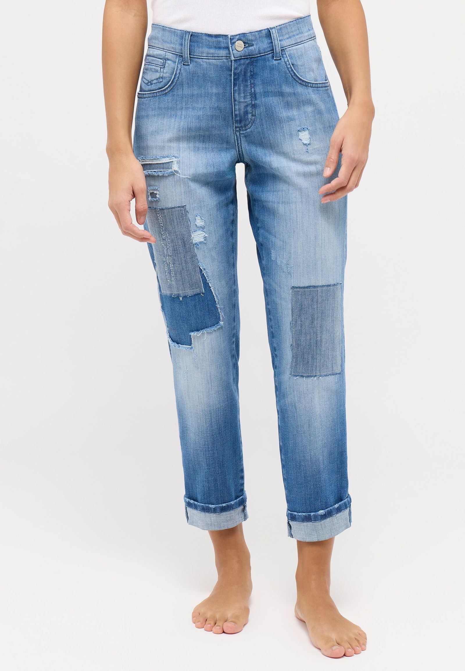 badc3fd989971e22731fa1d841975860 Angels | Angels Boyfriend Jeans | 36/30 | light blue used destroyed