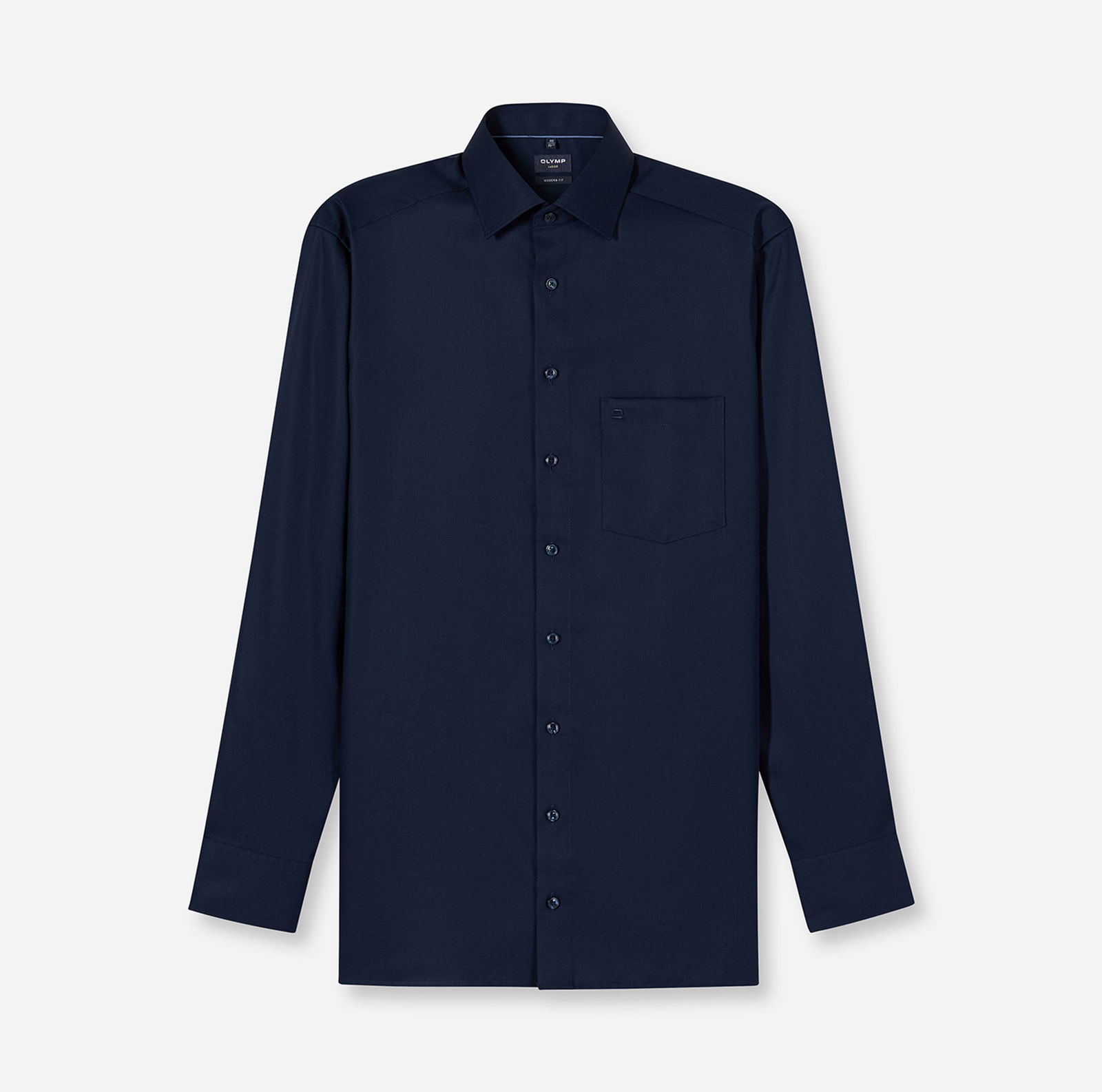 Olymp |  Olymp Hemd Modern Fit  | 42 | nachtblau