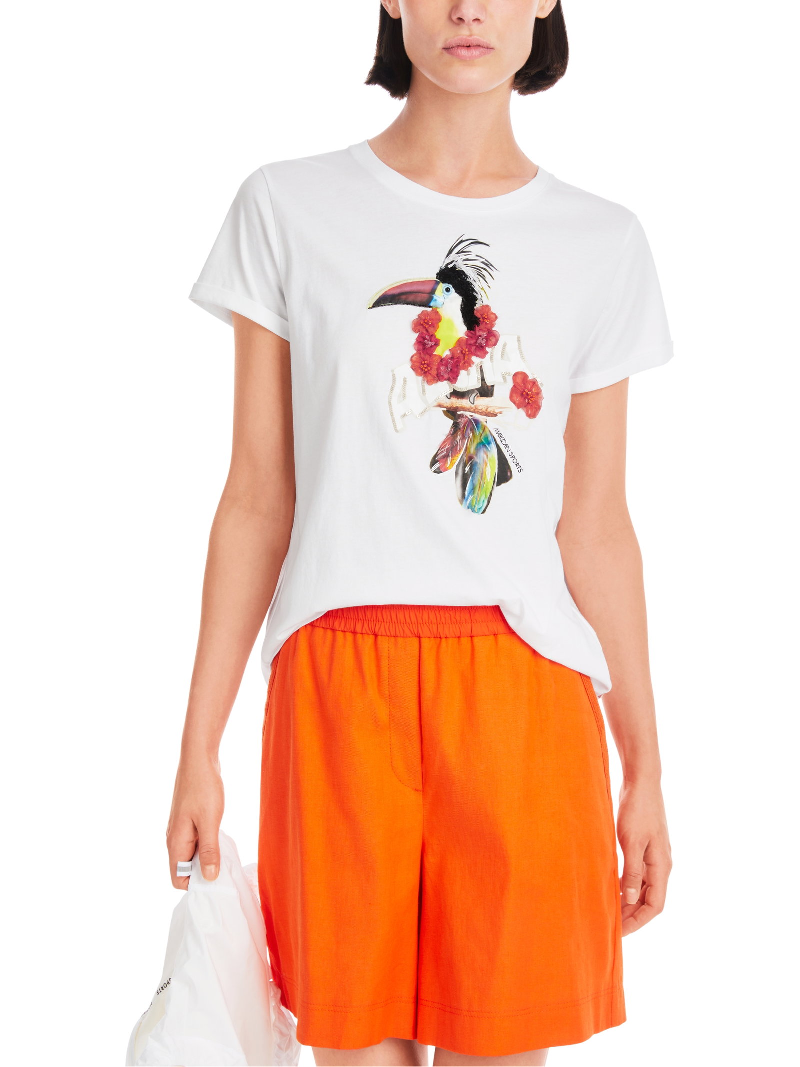 Marc Cain T-Shirt mit 3D-Tukan-Print #6