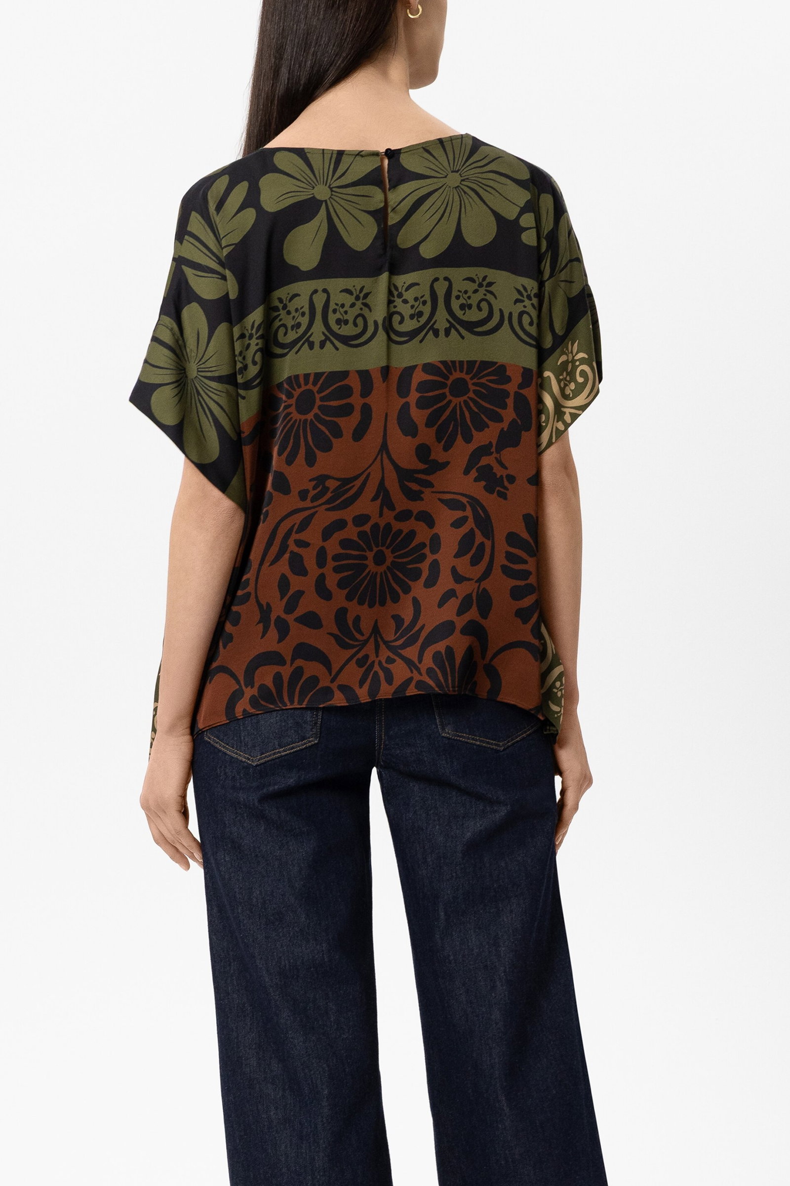 Bluse, the autumn leaf print #4