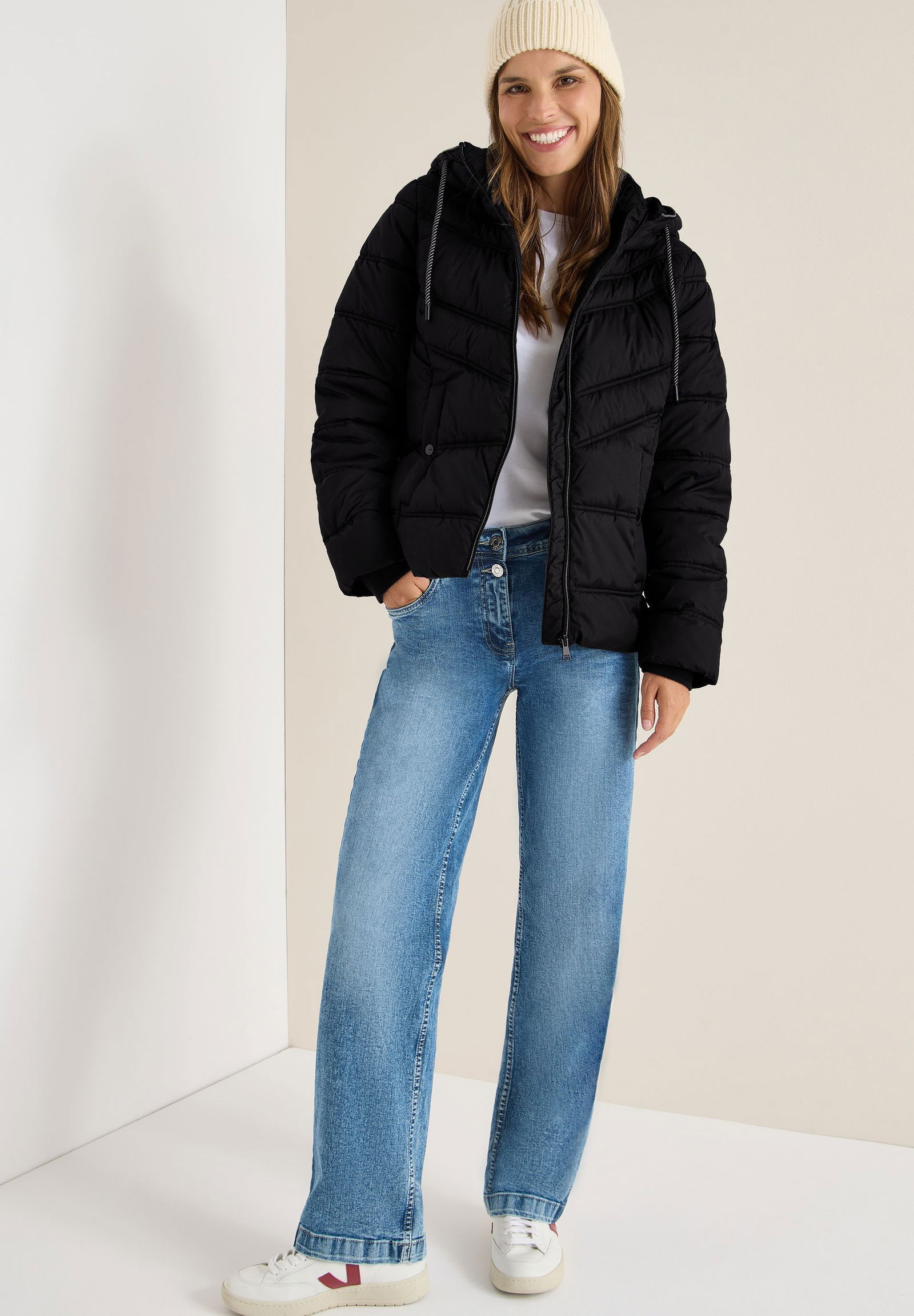 CECIL | CECIL Steppjacke | M | black