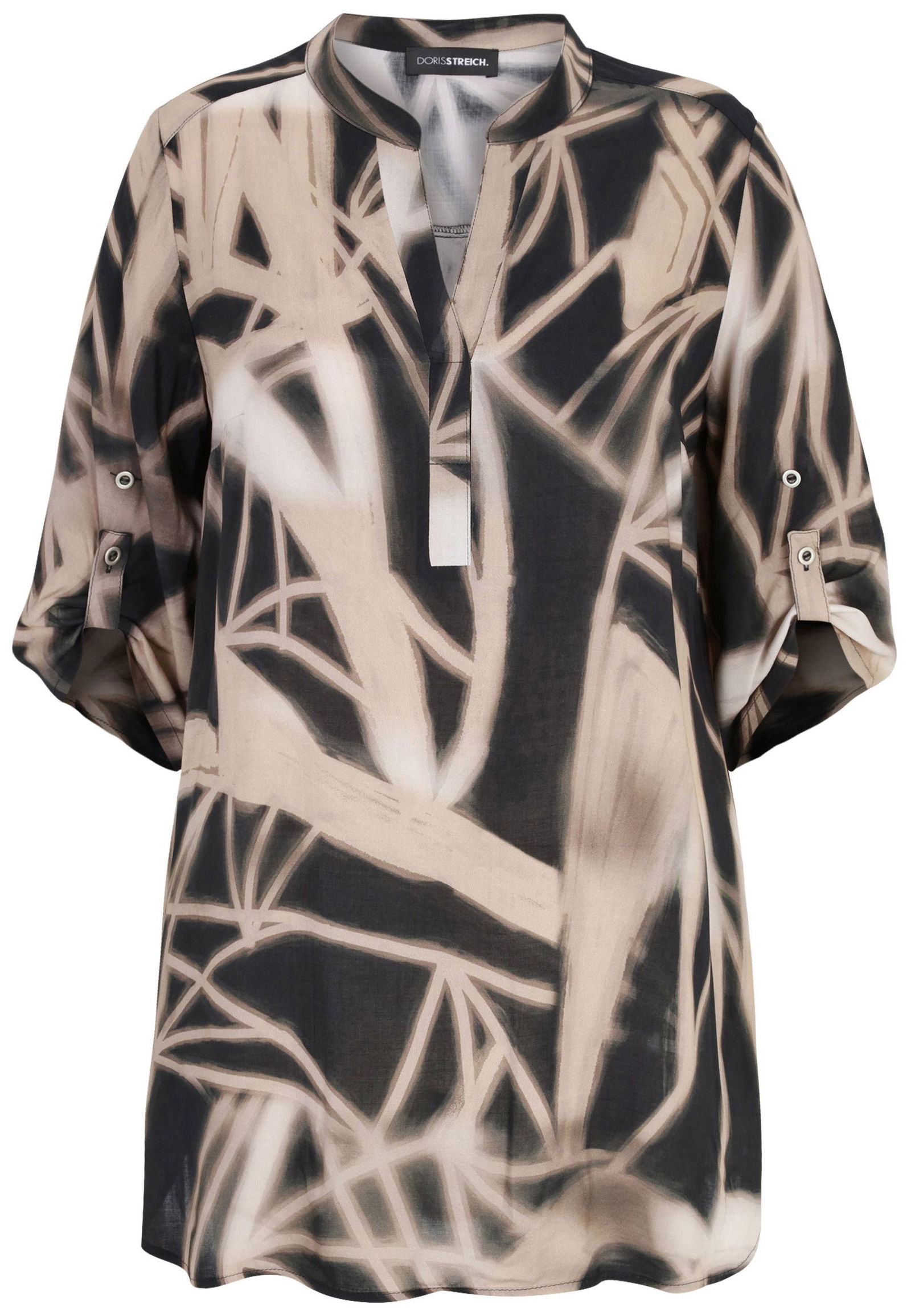 Doris Streich | Doris Streich Druckbluse | 46 | sand