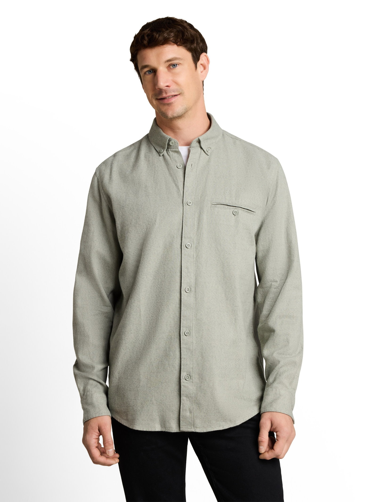 structured shirt, mint based green structure #5