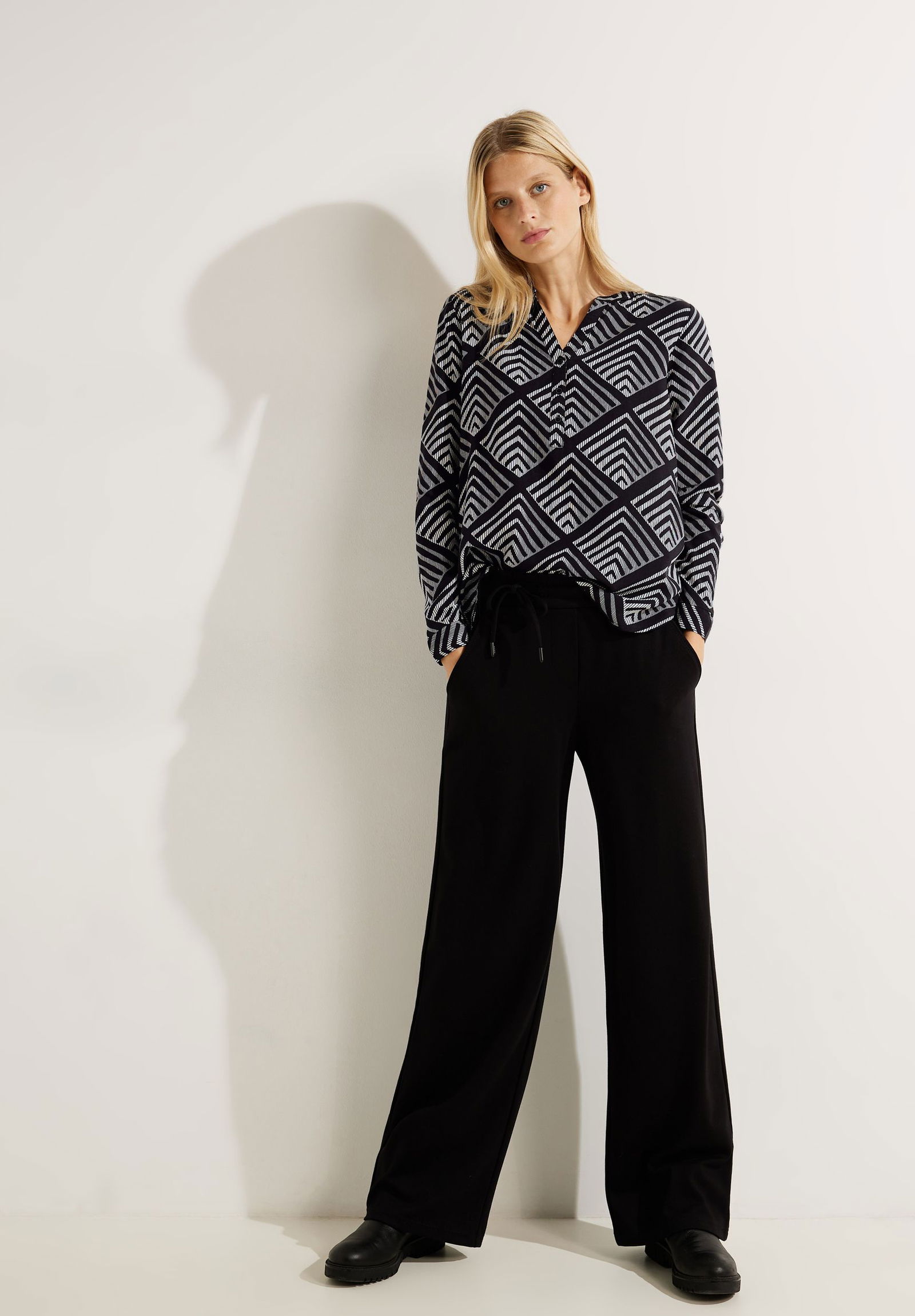 CECIL | CECIL Druckbluse | XL | black