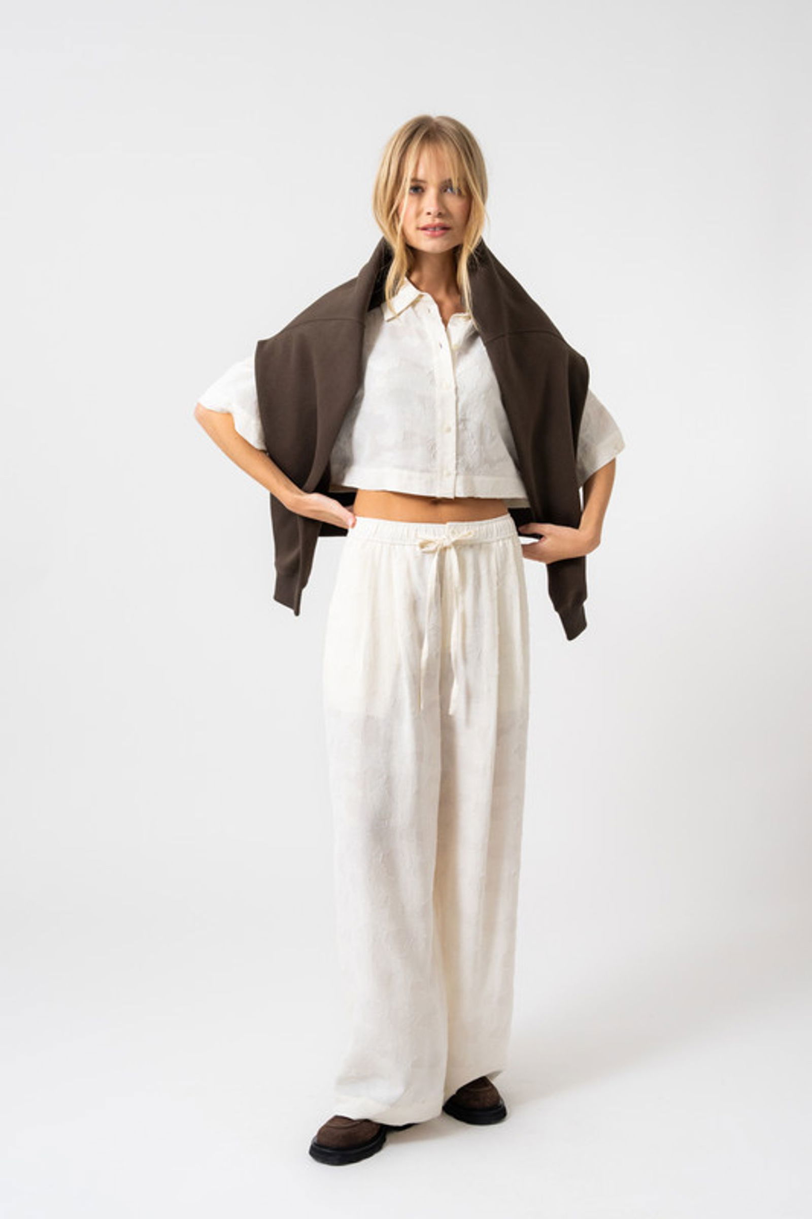 Oh April |  Oh April Druckbluse  | M | Vanilla