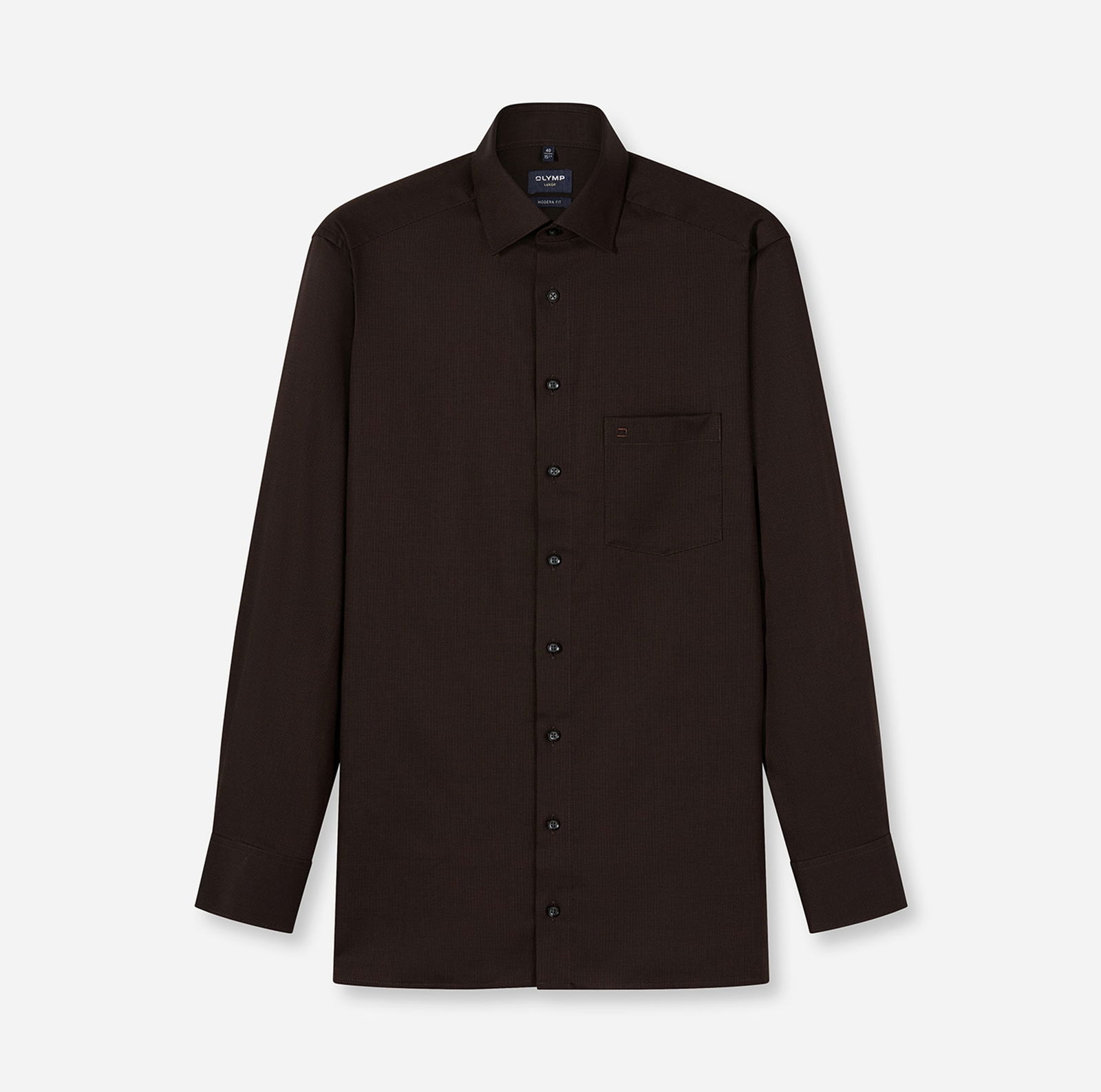 Olymp | Olymp Hemd Modern Fit | 45 | braun