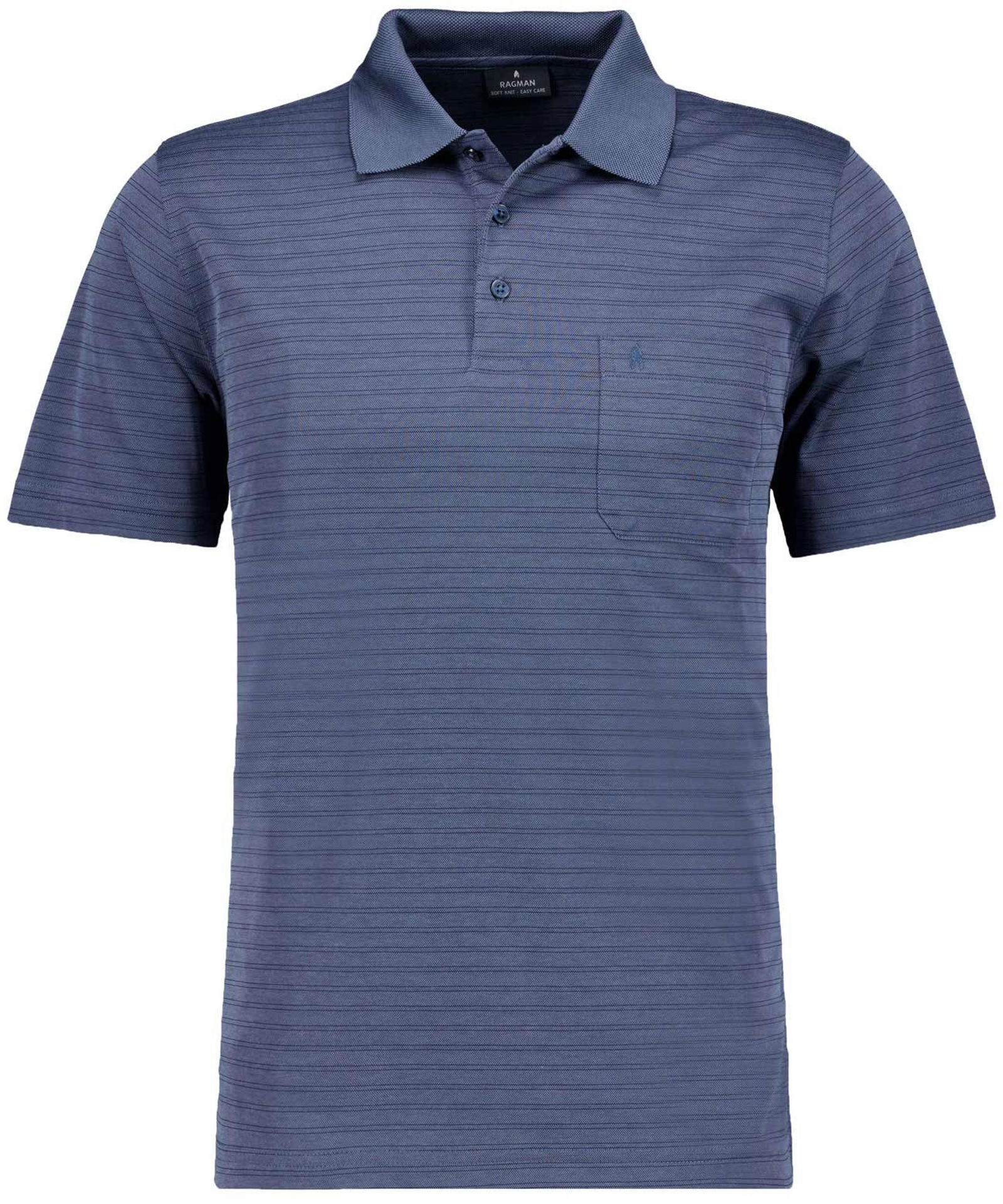 RAGMAN |  RAGMAN Poloshirt  | M | azur
