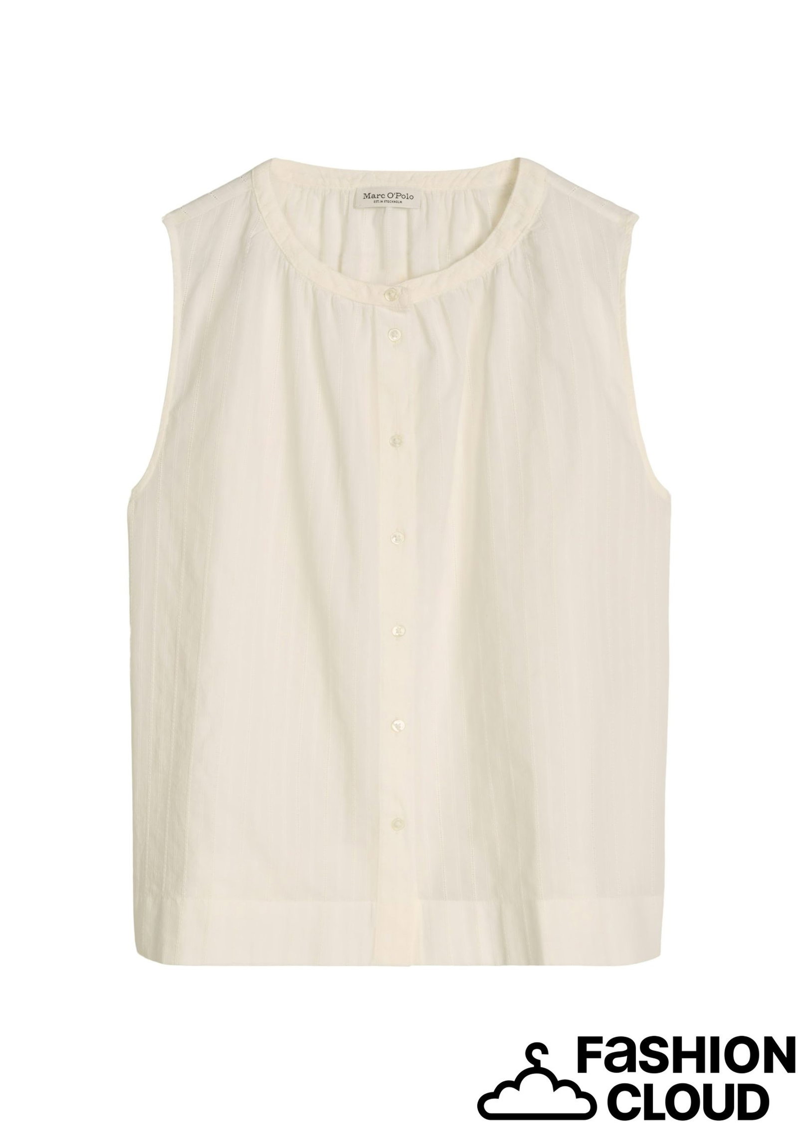 Marc O´Polo |  Marc O´Polo Druckbluse  | 34 | white cotton