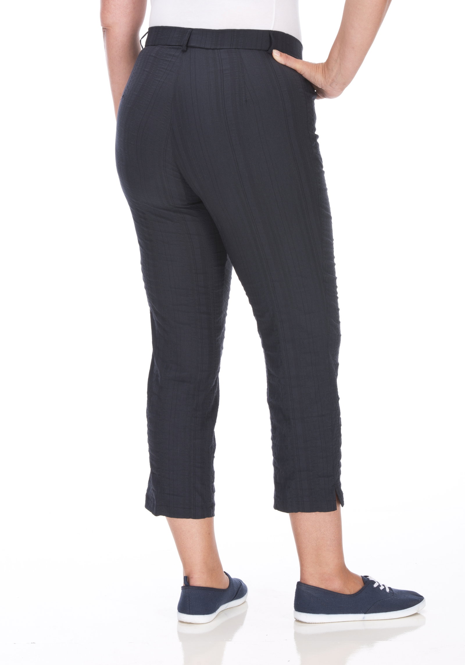 Da.-Hose Bea 7/8, marine gestreift #3