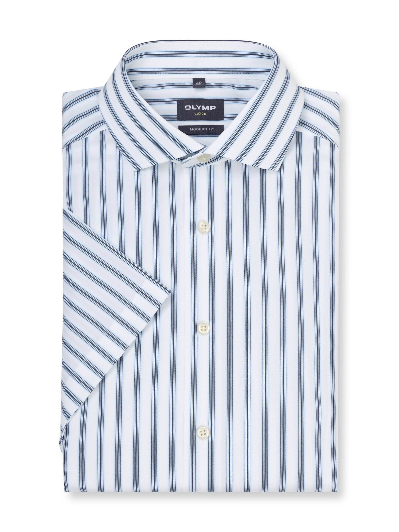 Olymp |  Olymp Hemd Regular Fit  | 43 | bleu