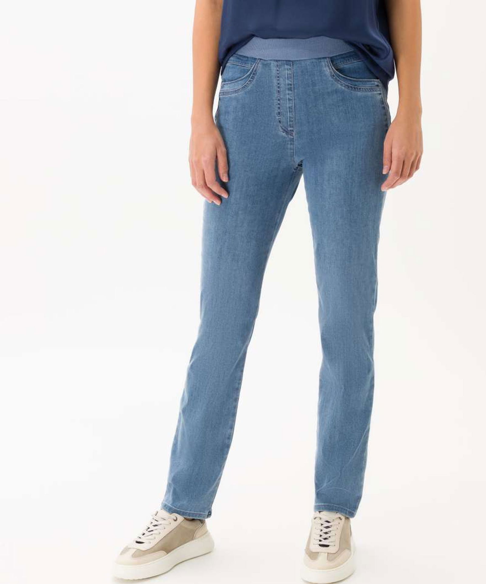 Raphaela by Brax |  Raphaela by Brax Slim Jeans "Style Pamina Fun'' | 38 | bleached,slightly used