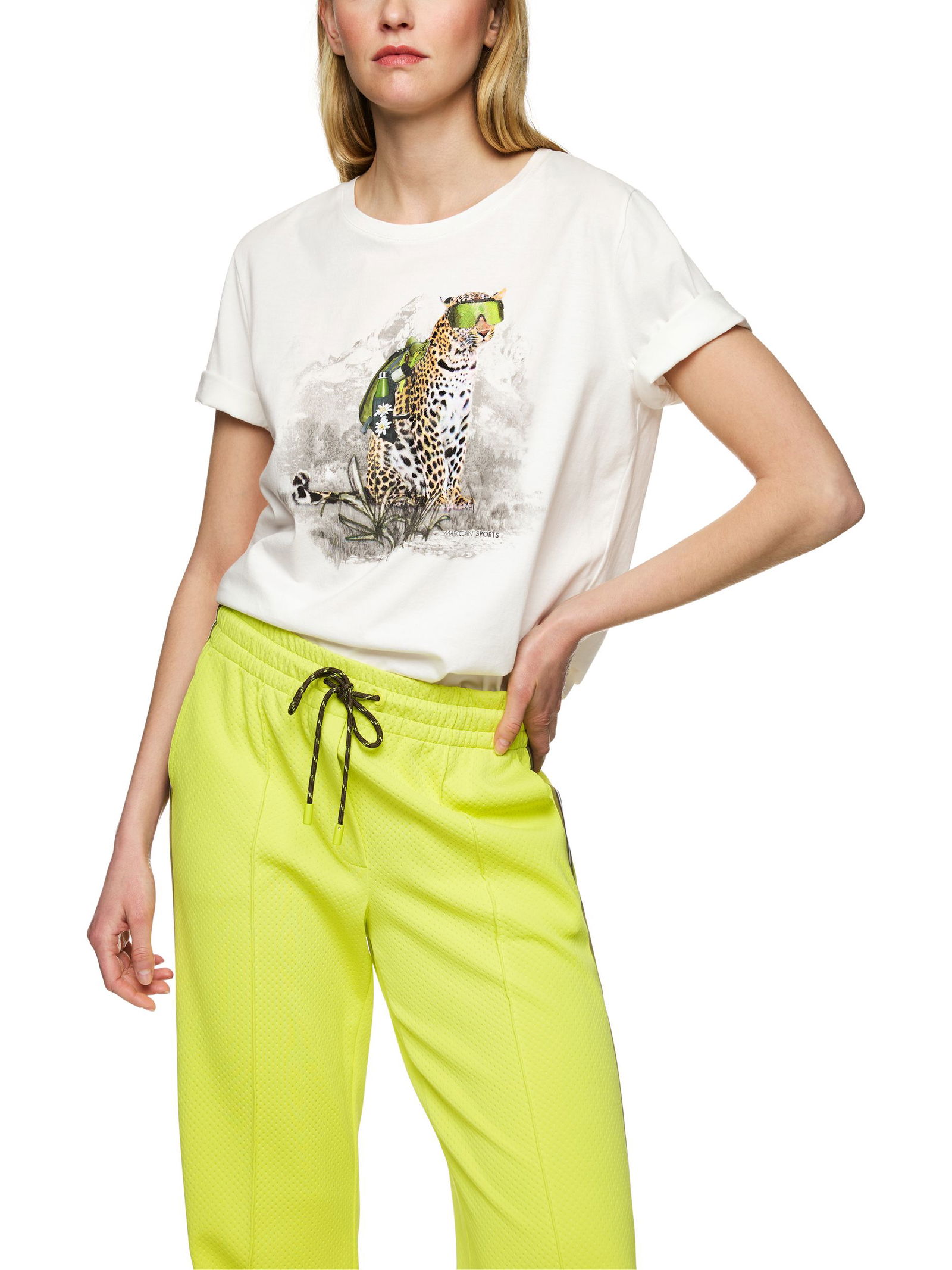 Marc Cain Sports |  T-Shirt, off | 44 | off-white