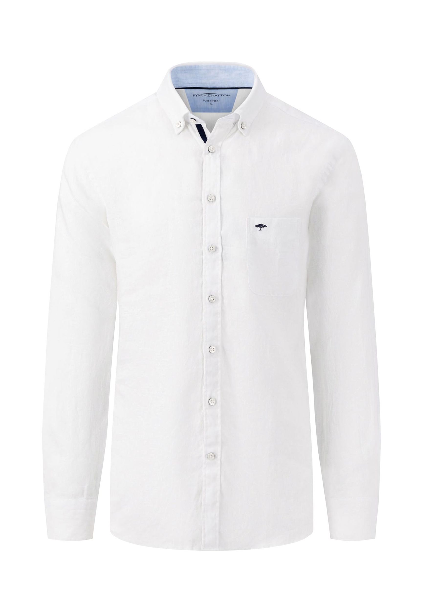 Fynch Hatton |  Fynch Hatton Hemd Regular Fit  | XL | white