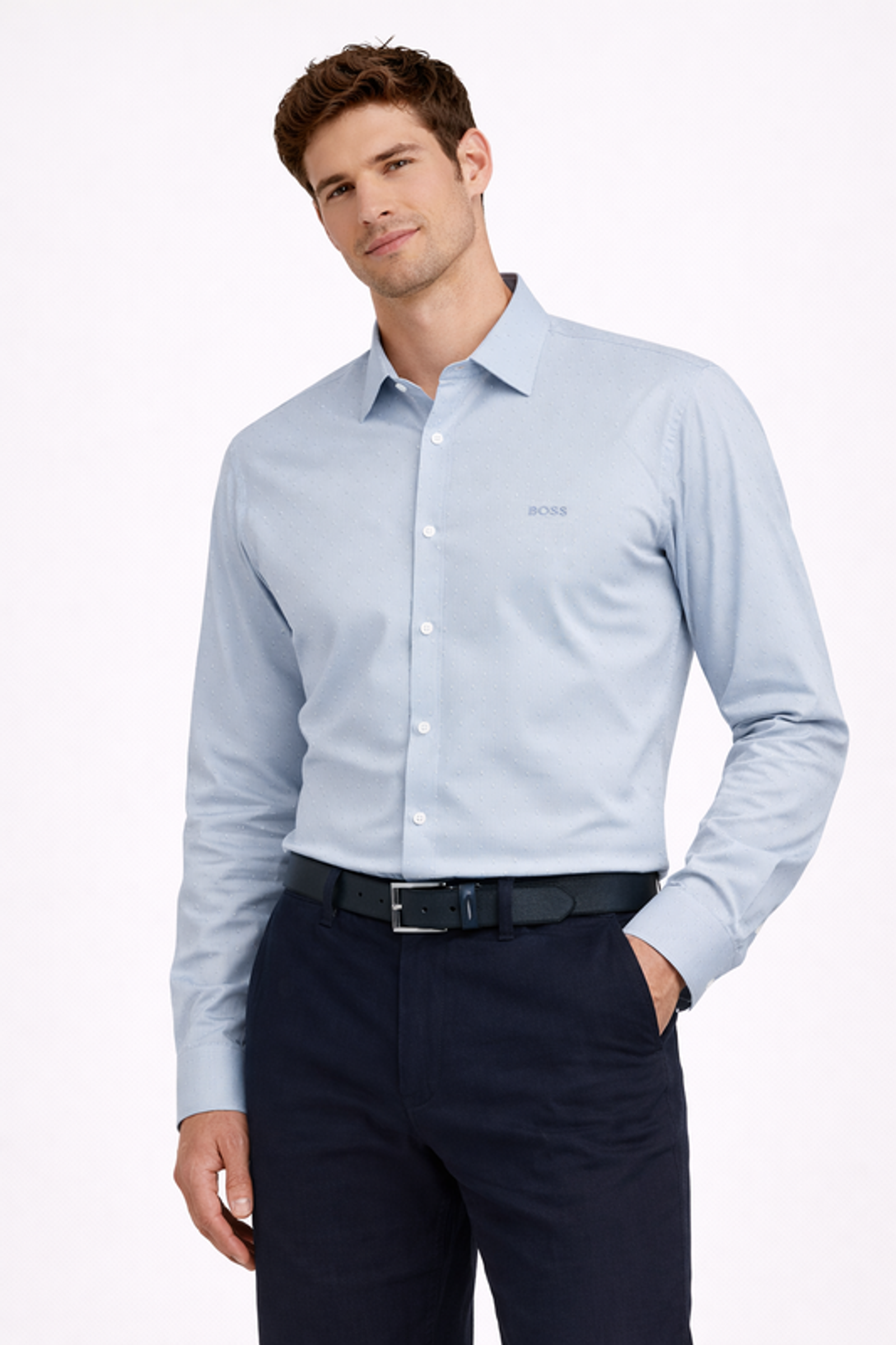 Boss Orange |  Boss Orange Hemd Slim Fit  | XL | Light/Pastel Blue