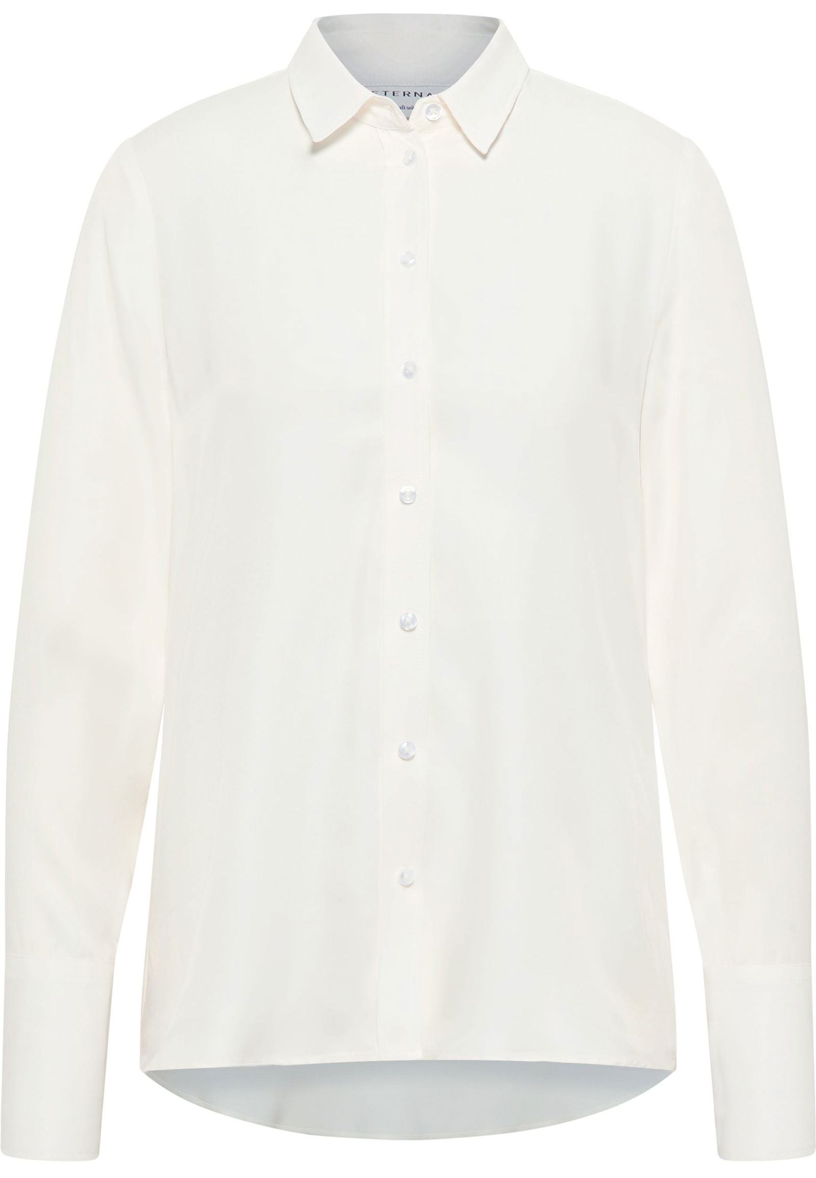 Eterna |  Eterna Hemdbluse in weiß strukturiert | 38 | off-white