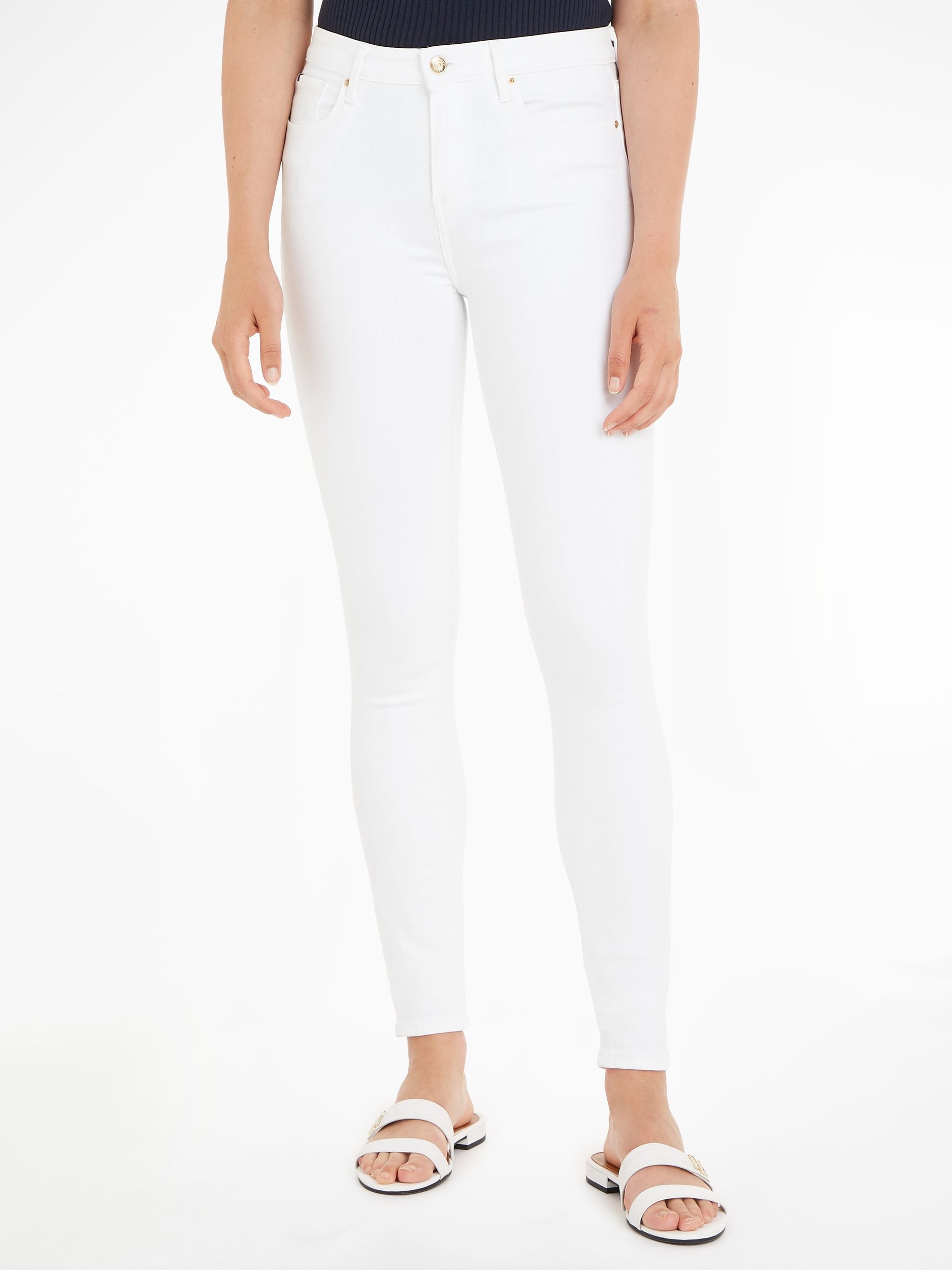 Tommy Hilfiger |  TH FLEX COMO SKINNY RW CLR | 32/28 | white