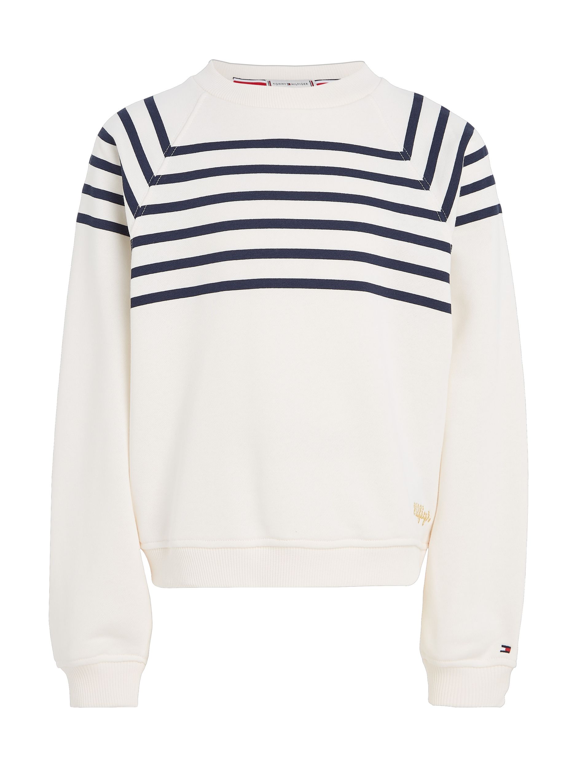 Tommy Hilfiger |  BRETON STRIPE CREW | 176 | ancient white