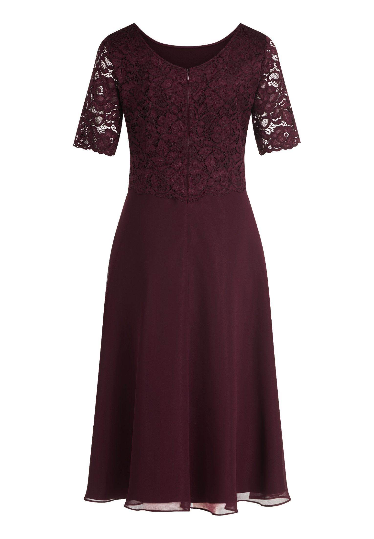 Kleid Kurz 1/2 Arm, Strong Aubergine #2