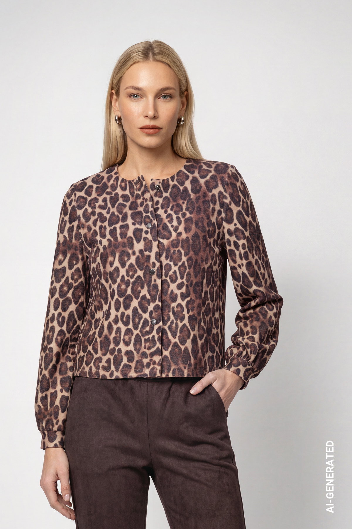 Jacke, hazel gemustert #2