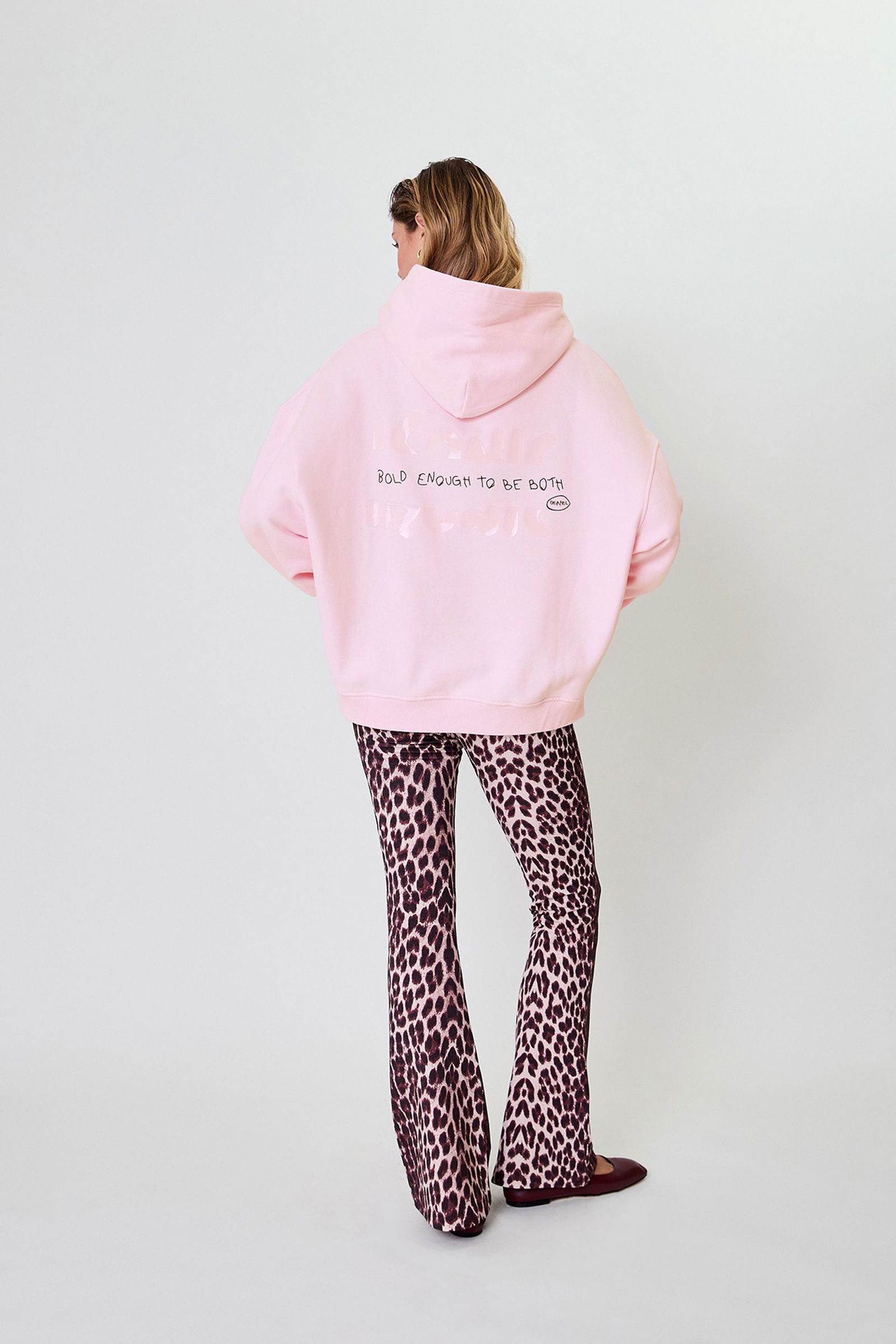 Oh April | Oh April Boyfriend Hoodie Iconic Sugar Pink | XL
