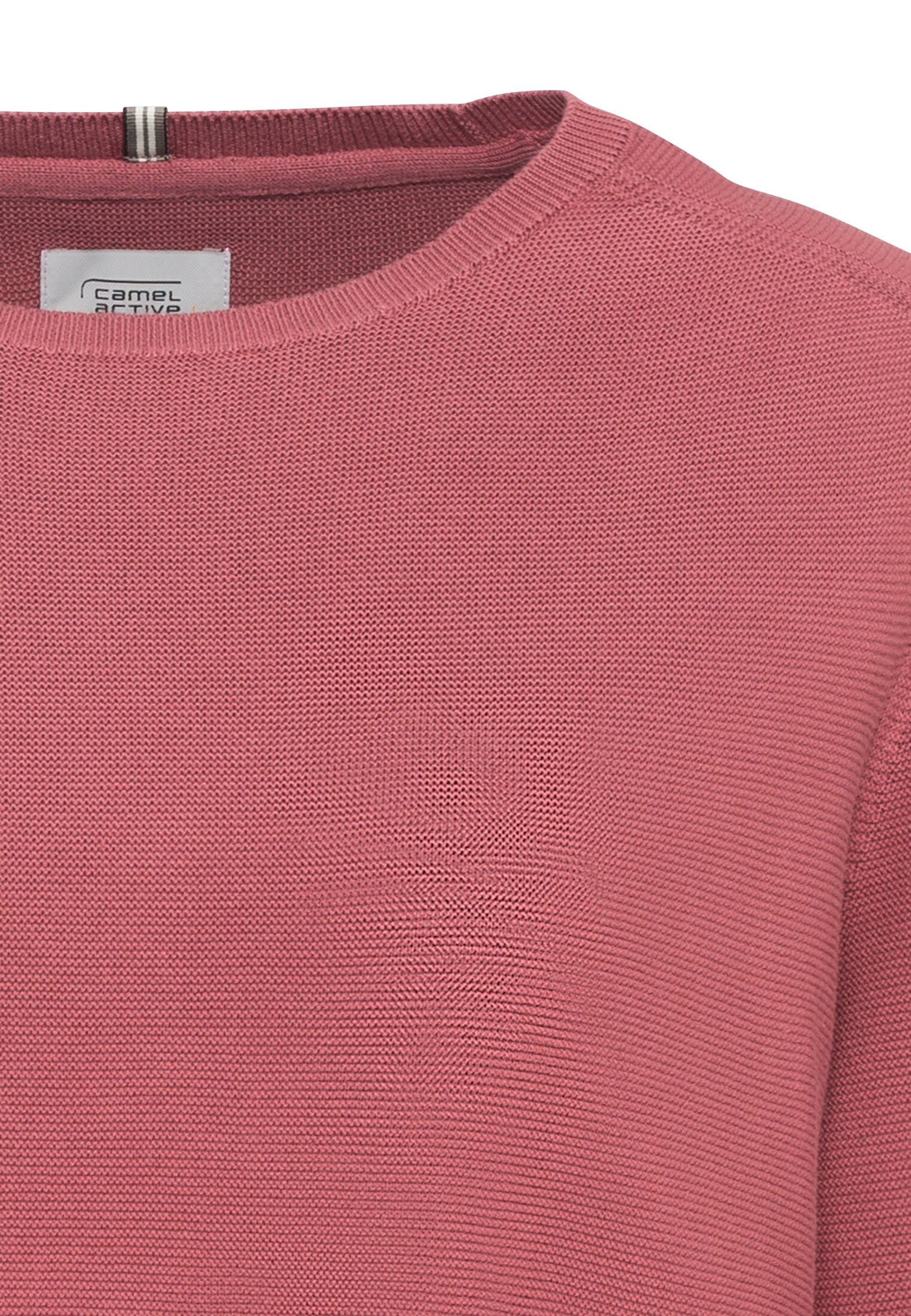 Camel Active Strickpullover aus reiner Baumwolle