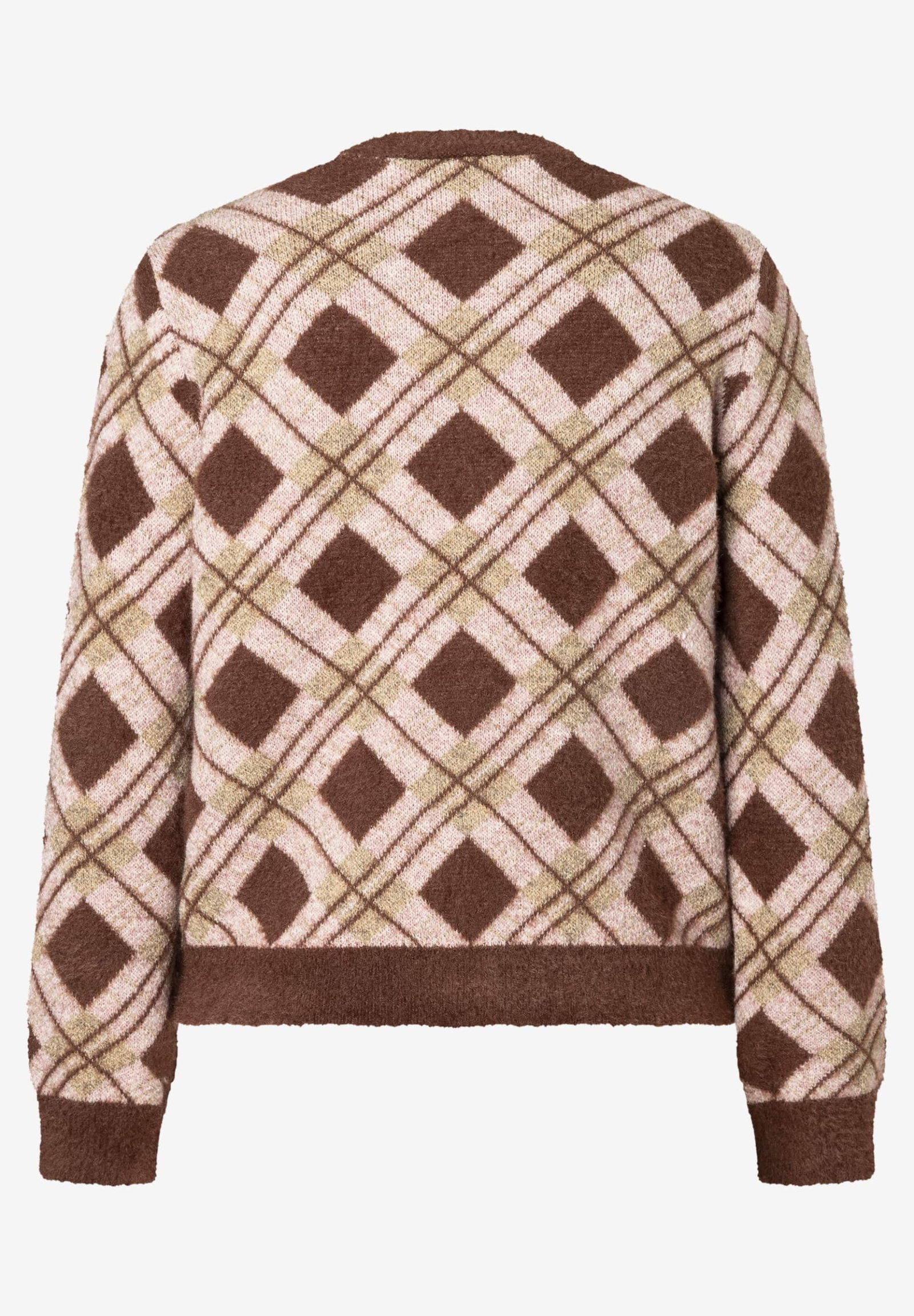 Argyle Cardigan, 3 coloured argyle pattern #2