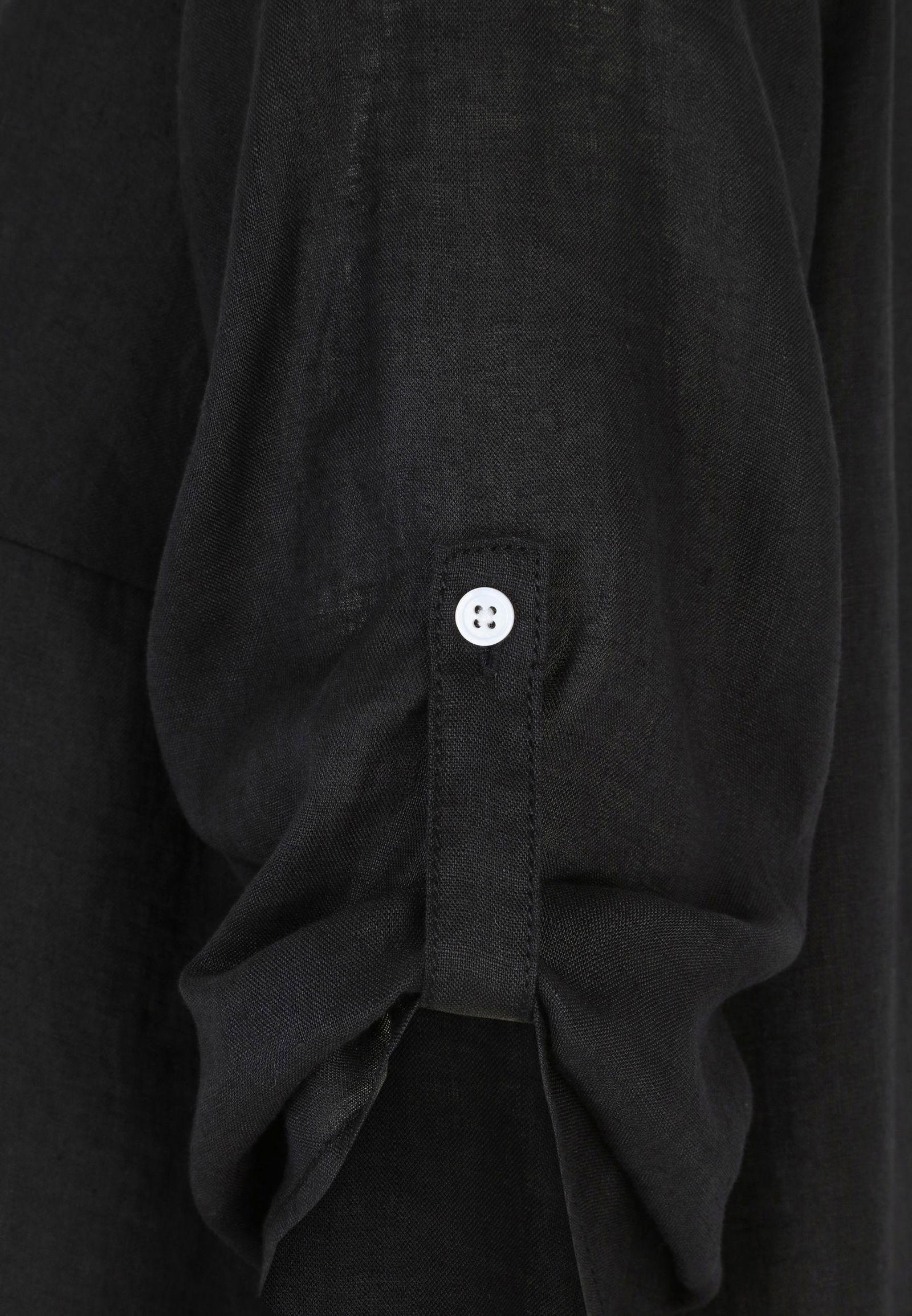 Doris Streich |  Doris Streich Bluse aus Leinen  | 52 | schwarz