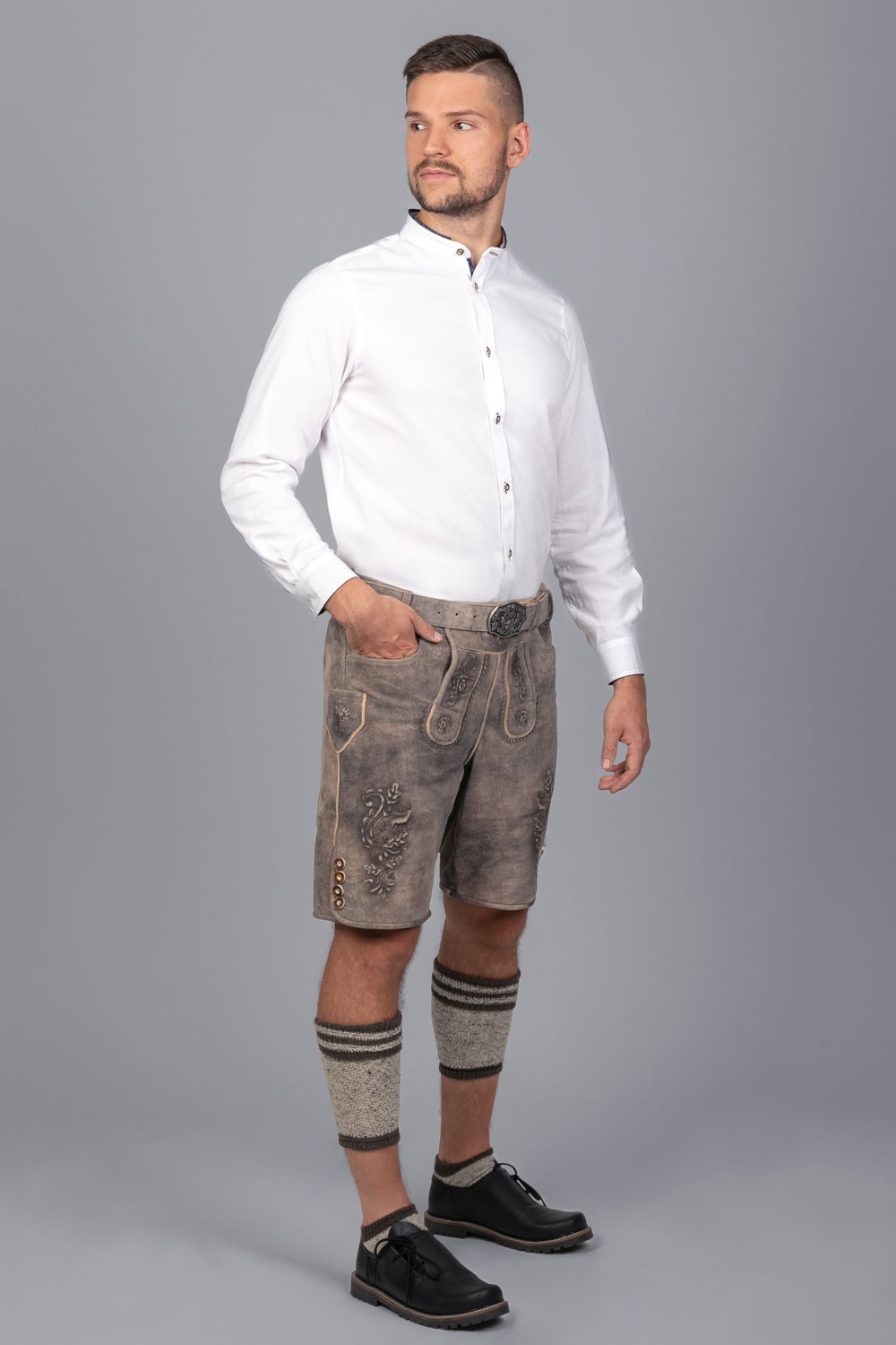 Edelnice kurze Wildbock Lederhose Maxl #3