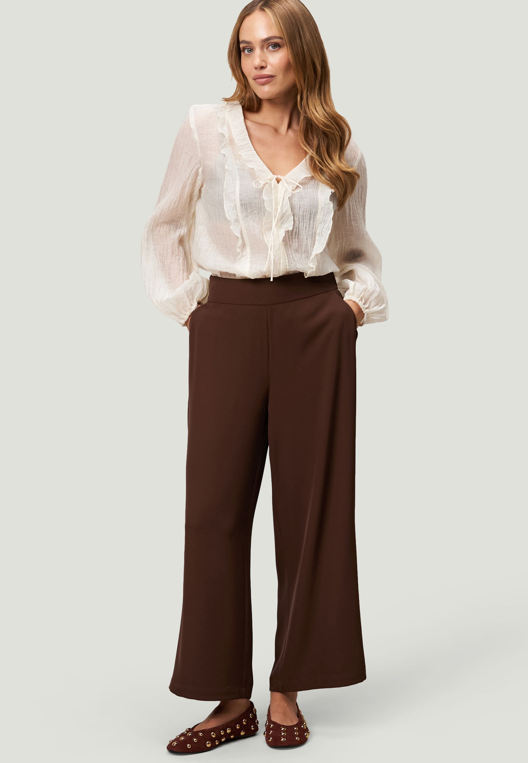 Zero |  Zero Druckbluse  | 42 | eggnog
