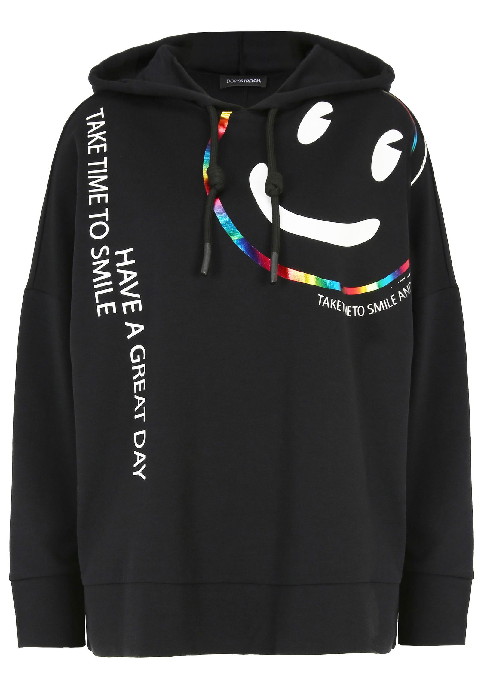 Doris Streich Sweatshirt schwarz-weiß 48 NEW-824283