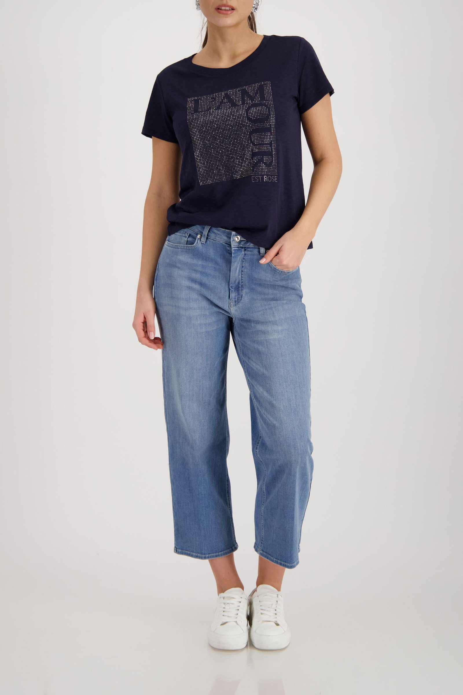 Monari |  T-Shirt, french rose | 44 | marine