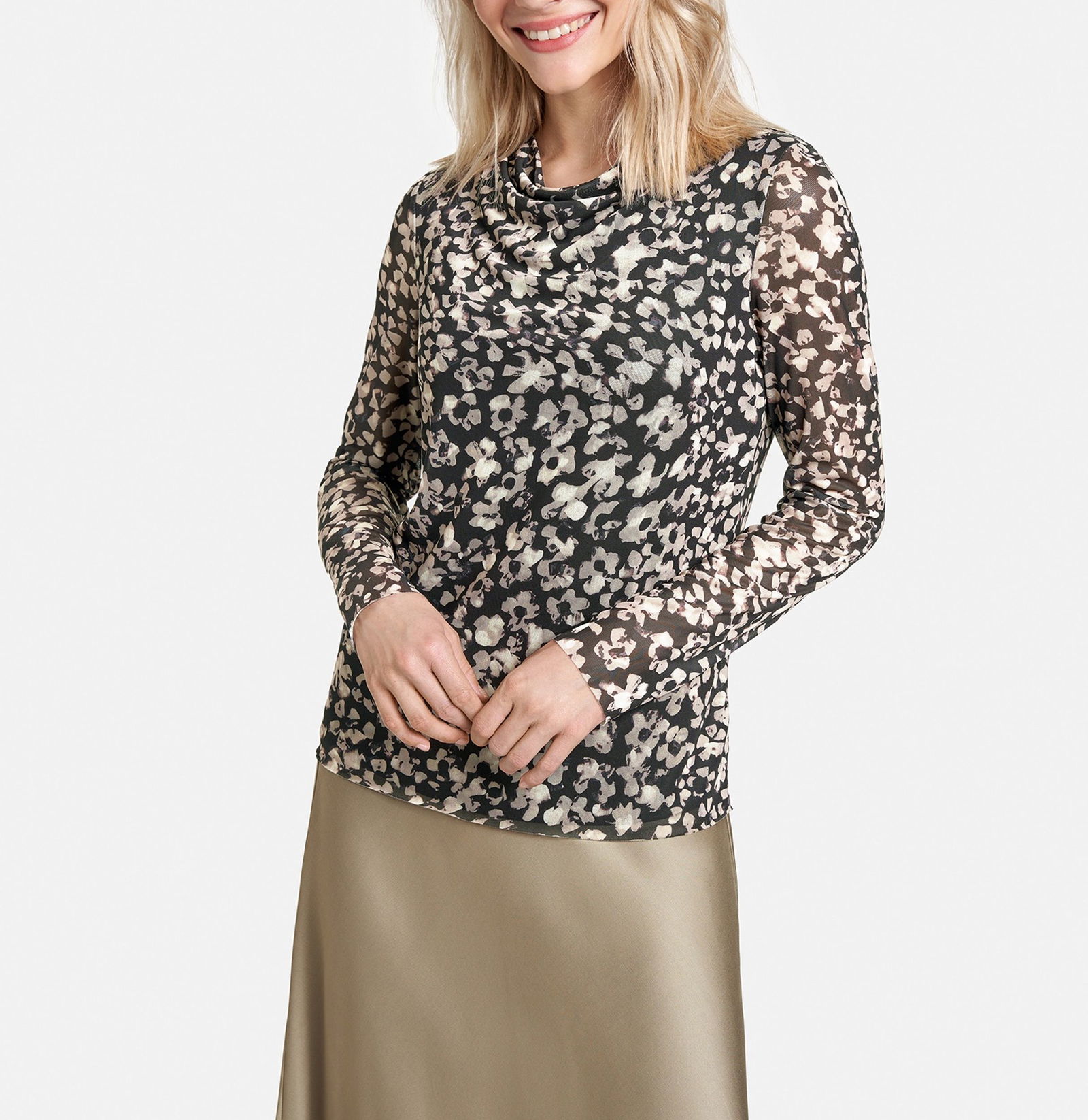 Langarmshirt aus Mesh