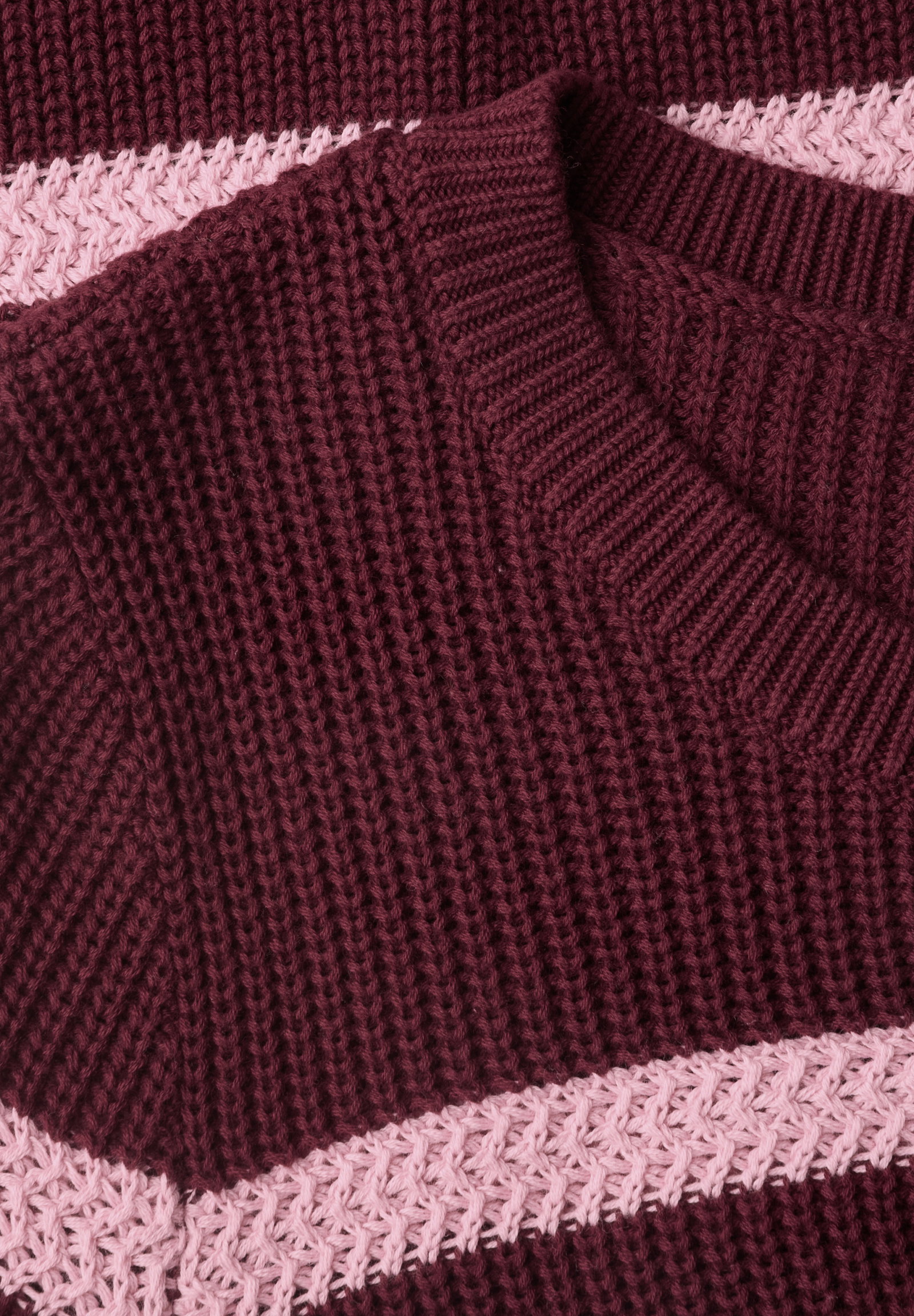 TOS structured stripe, red wine #2