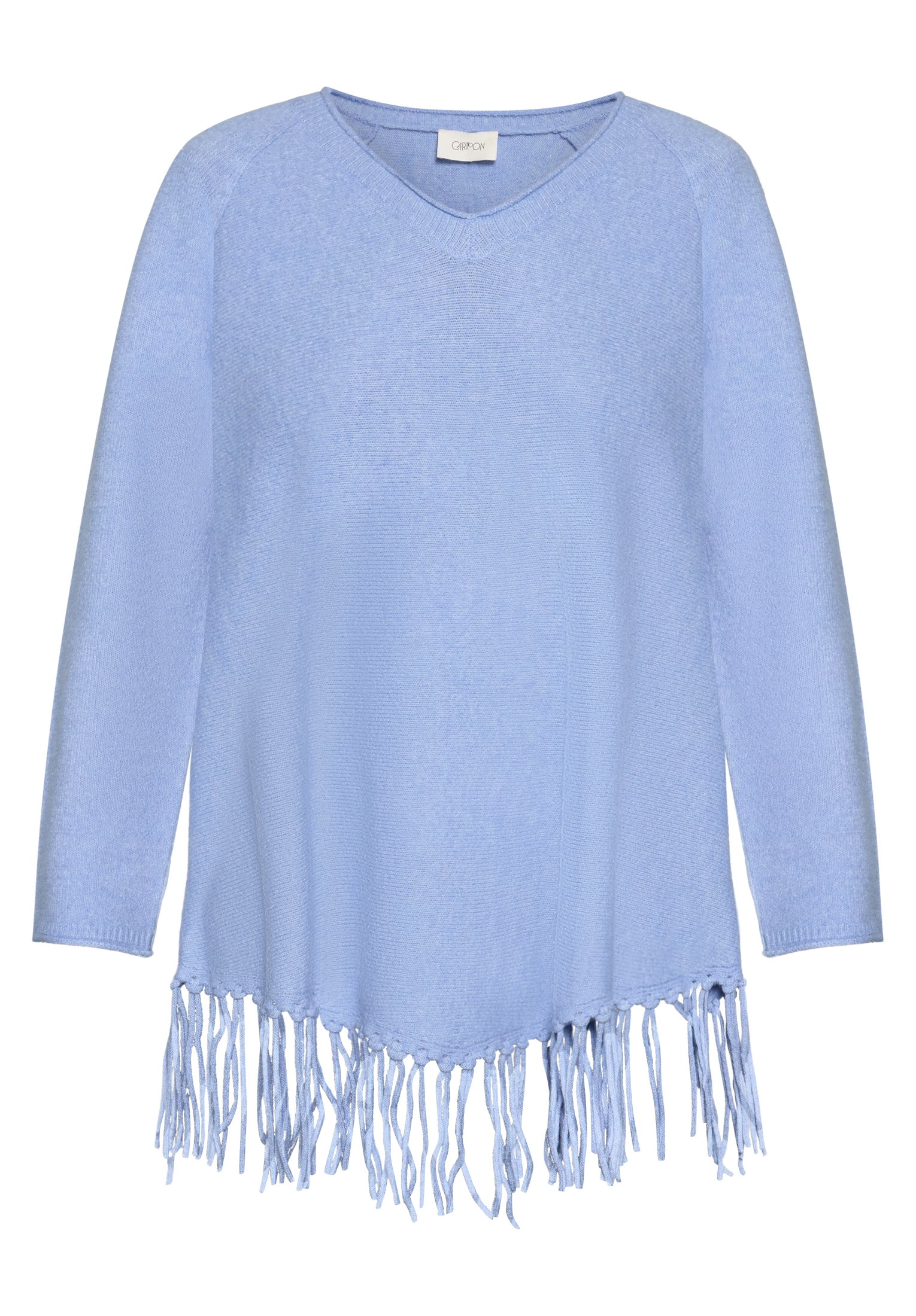 Strickpullover Lang 1/1 Arm, Light Blue Melange #1