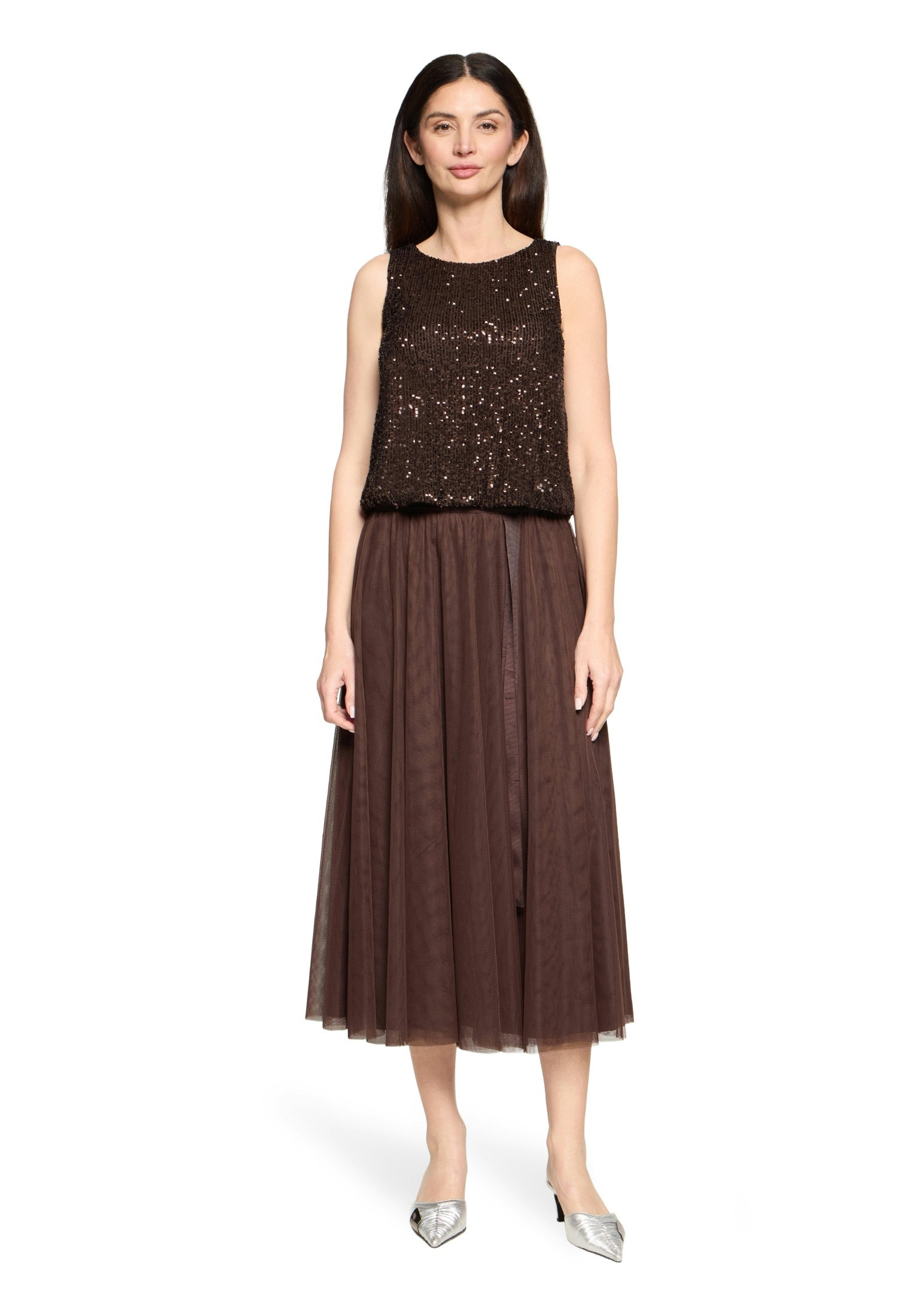 Shirt Kurz ohne Arm, Espresso Brown #5