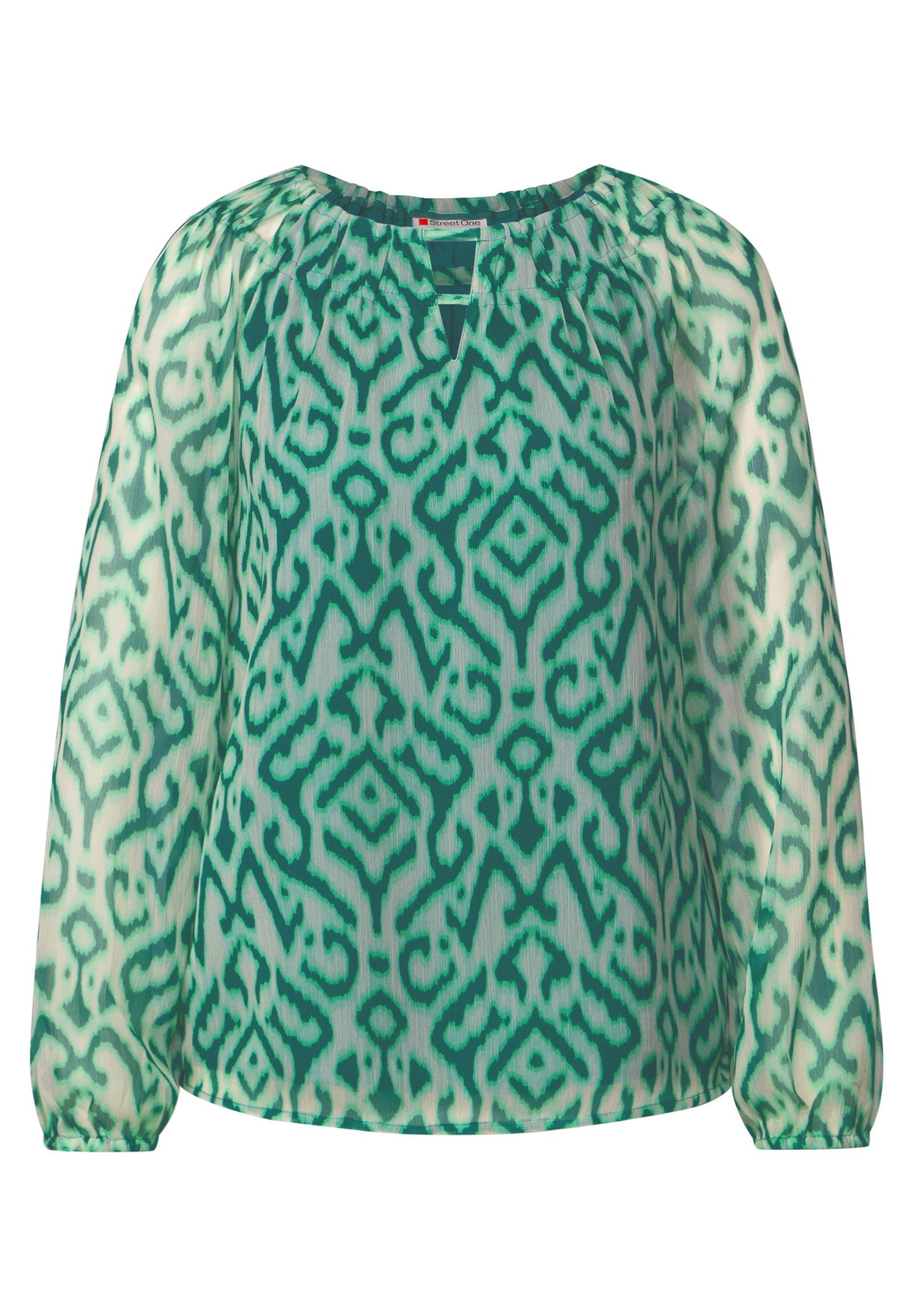 dadc9a4c1c00c84bb699274305407136 | Gemusterte Chiffon-Bluse | 44 | 4565_36342
