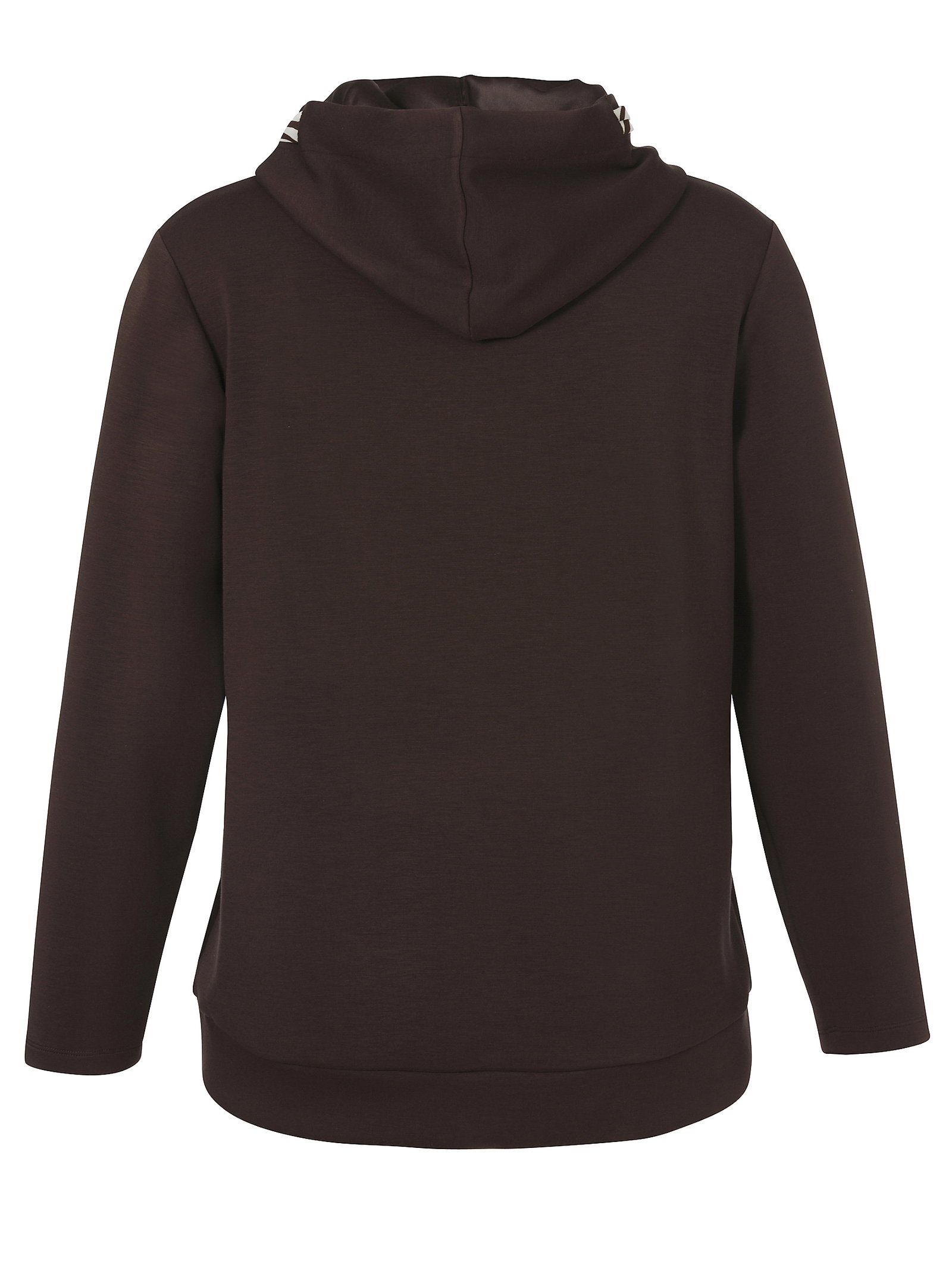 Sweatshirt Kapuze 1/1 Arm, kaffee / creme #2