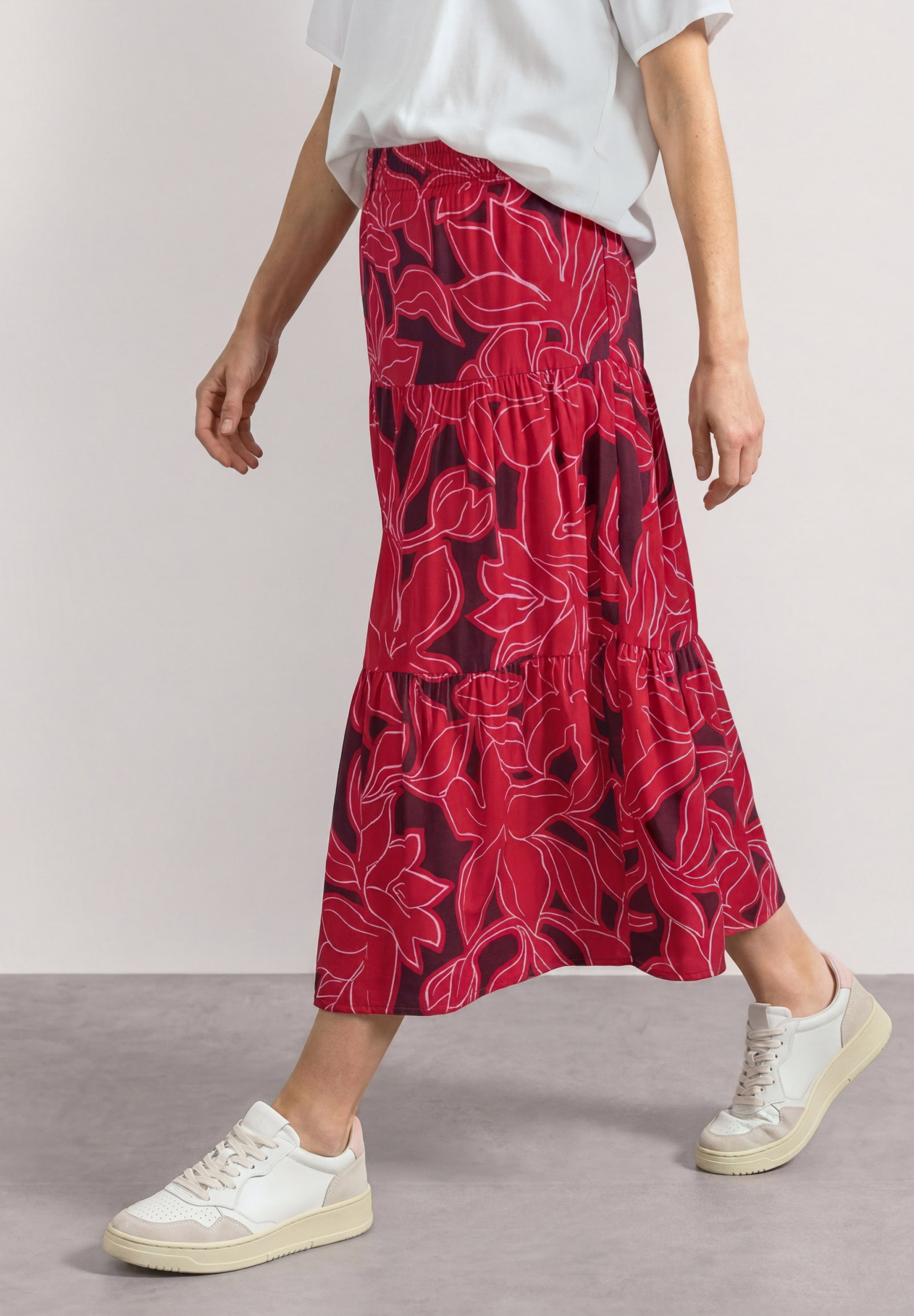 Maxi Volant_AOP, salsa red #3