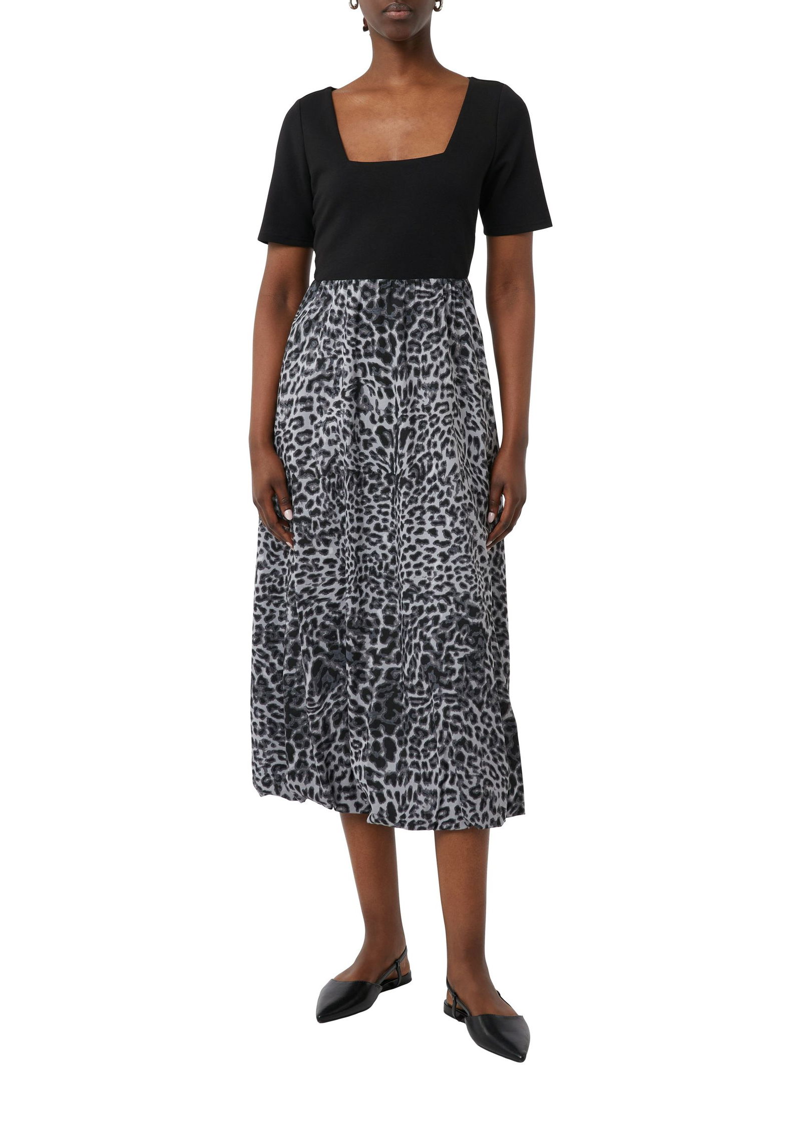 afd80ba00a8b10622b52e289d780a34d Comma | Comma Sommerkleid | 36 | schwarz|weiß