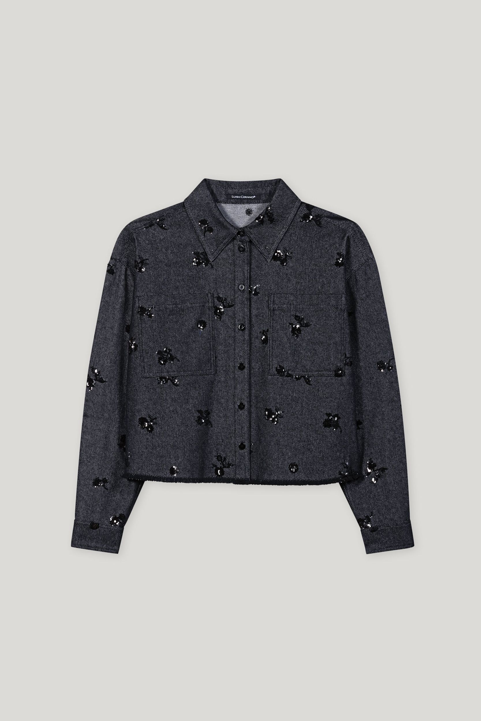 Luisa Cerano |  Luisa Cerano Jeansjacke  | 38 | salt and pepper