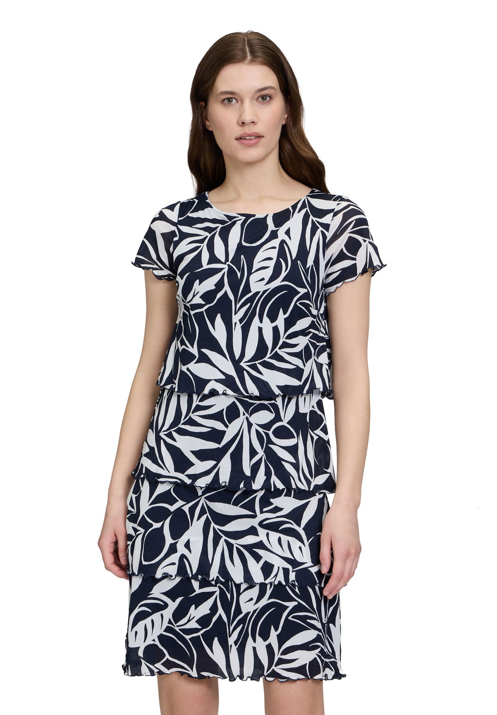 Betty Barclay |  Betty Barclay Freizeitkleid  | 48 | dunkelblau/weiß