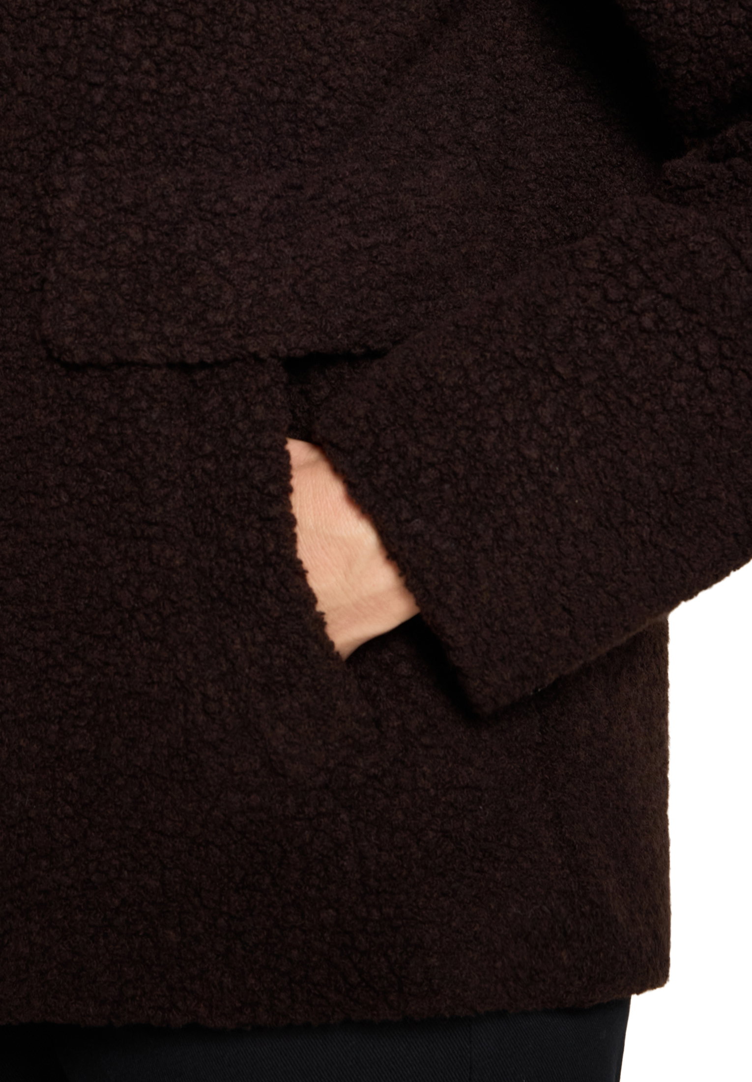 Jacke Wolle, Dark Brown Melange #7