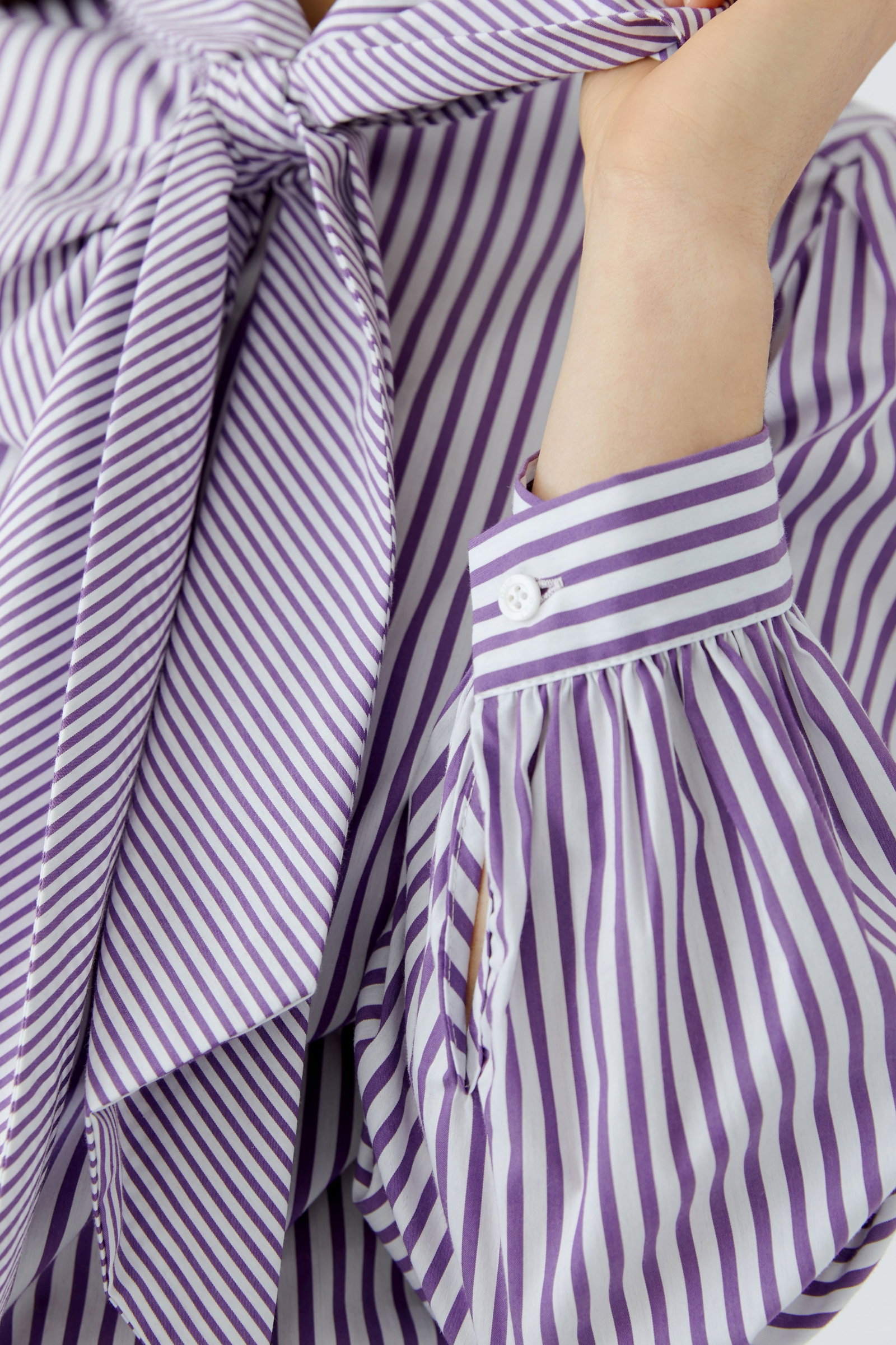 Bluse, white violett #3