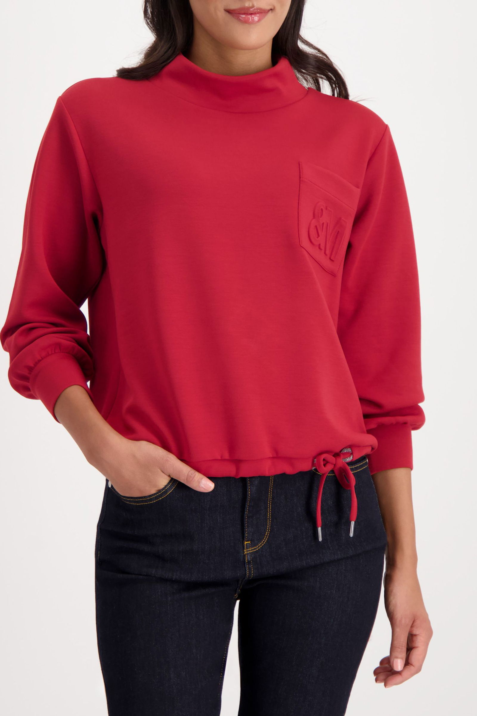 Monari | Sweatshirt, chimney red | 38